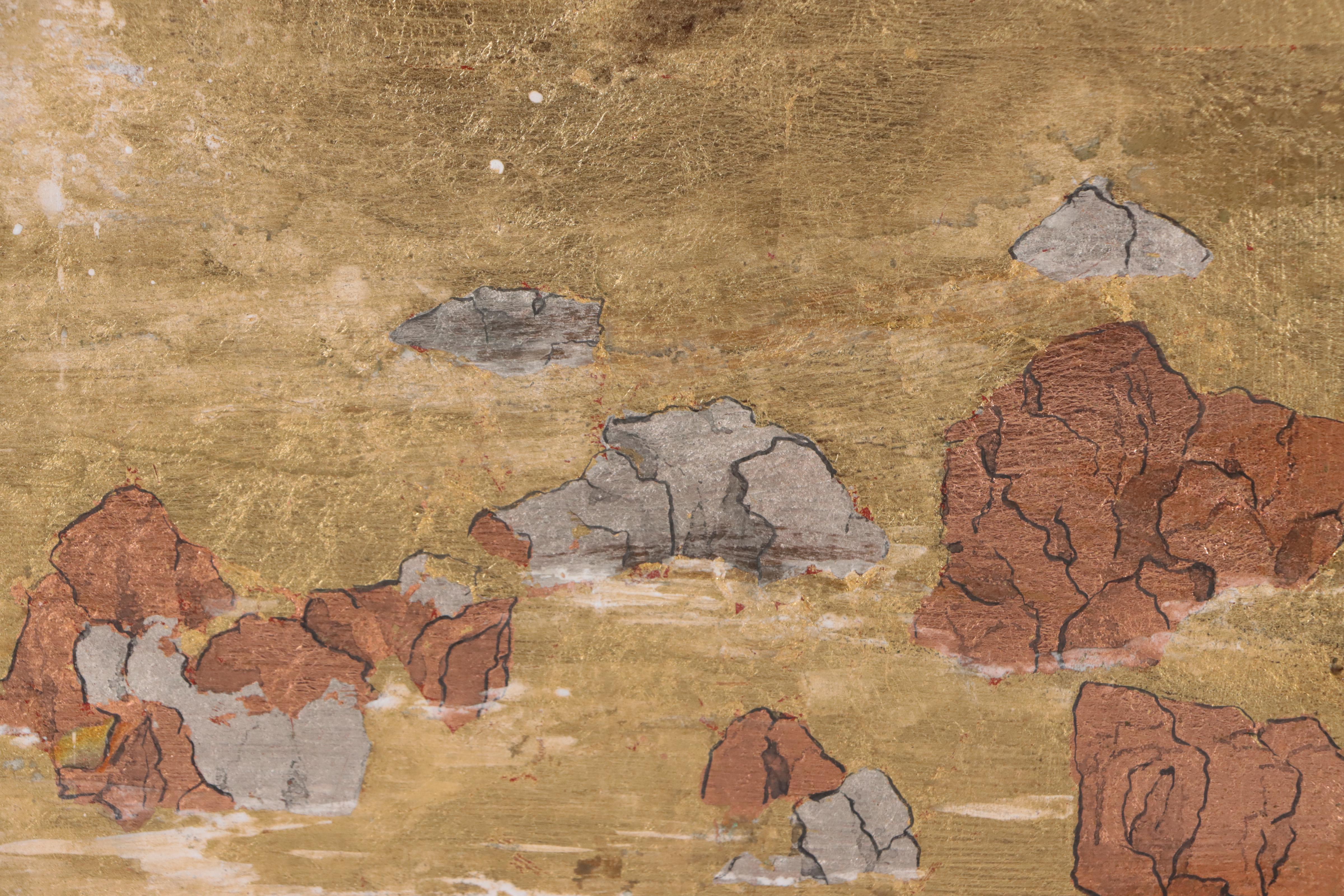 Mixed Media Paintings on Wood Panels