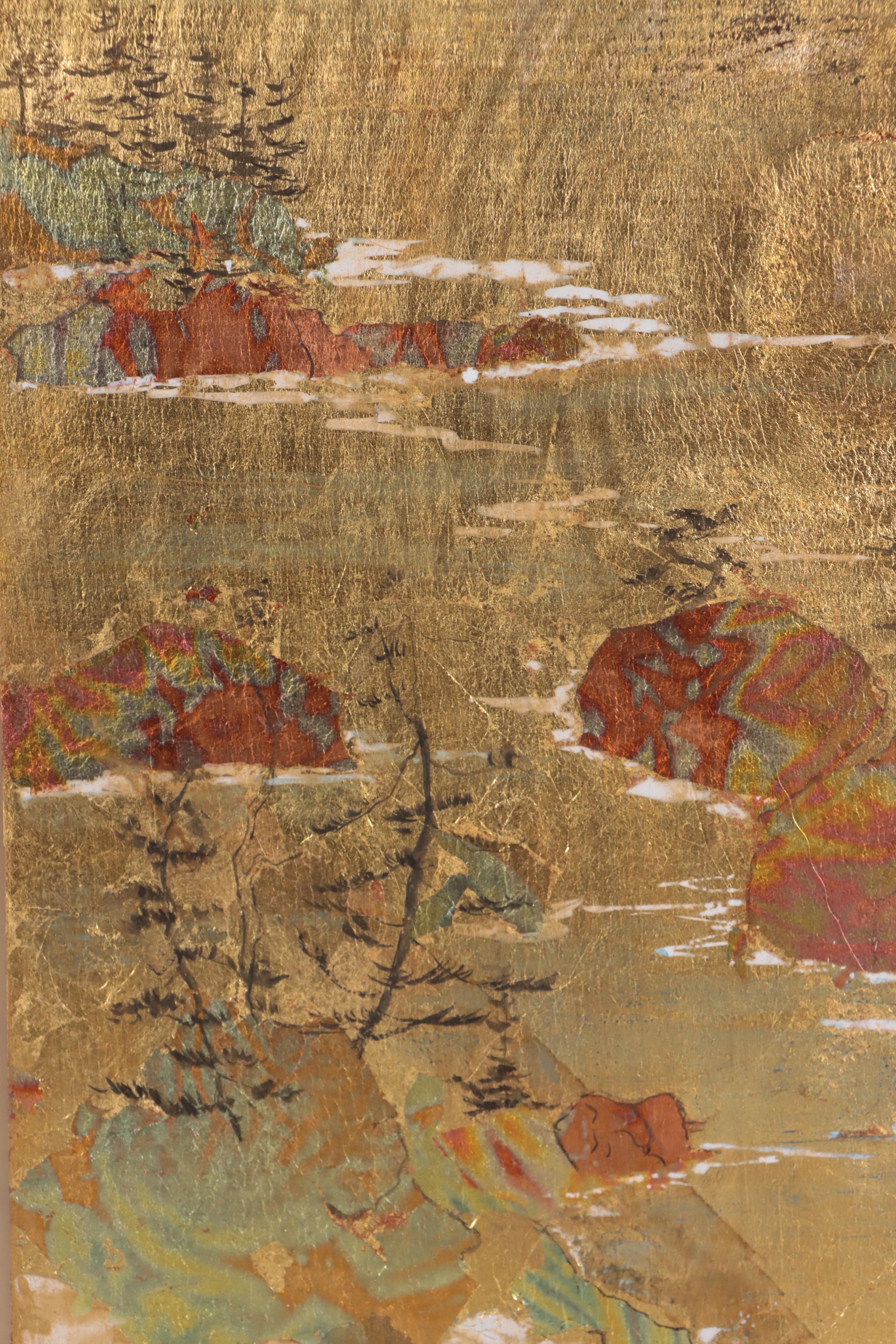 Mixed Media Paintings on Wood Panels