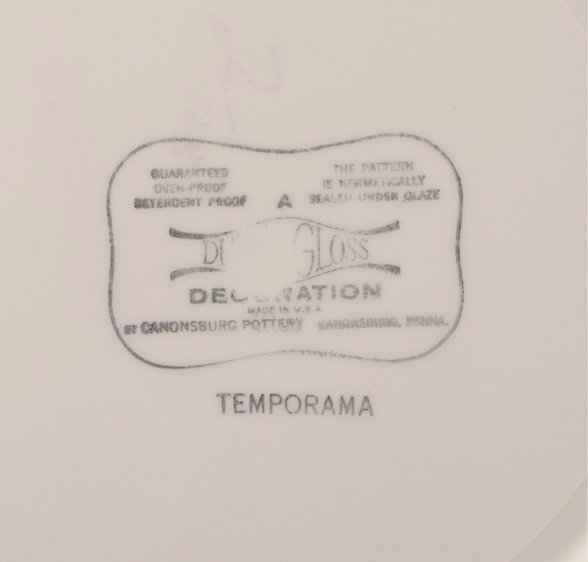Cannonsburg Pottery "Temporama" Ceramic Dinnerware and Serveware