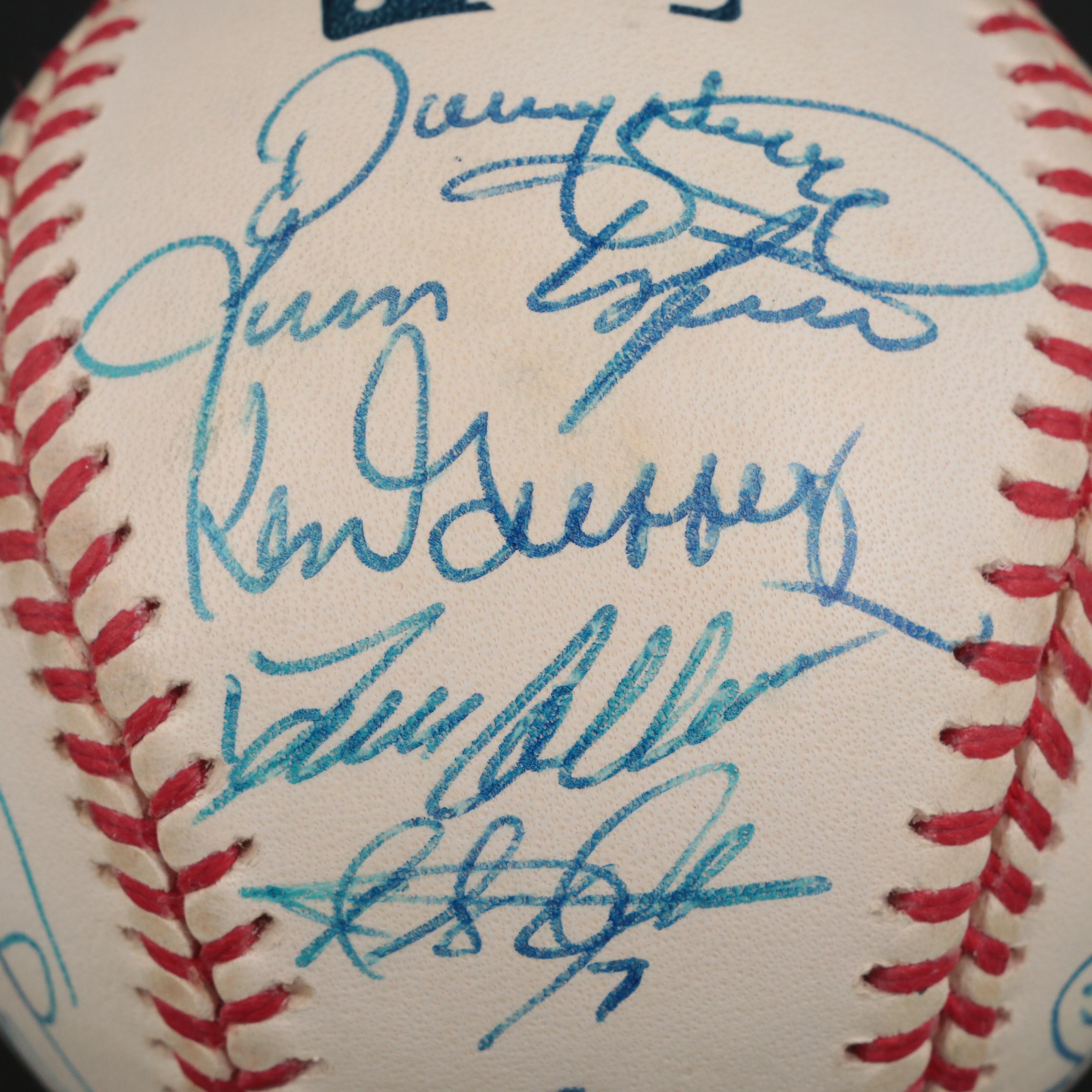 2000 Cincinnati Reds Team Signed Baseball with Casey, Larkin, Griffey and More