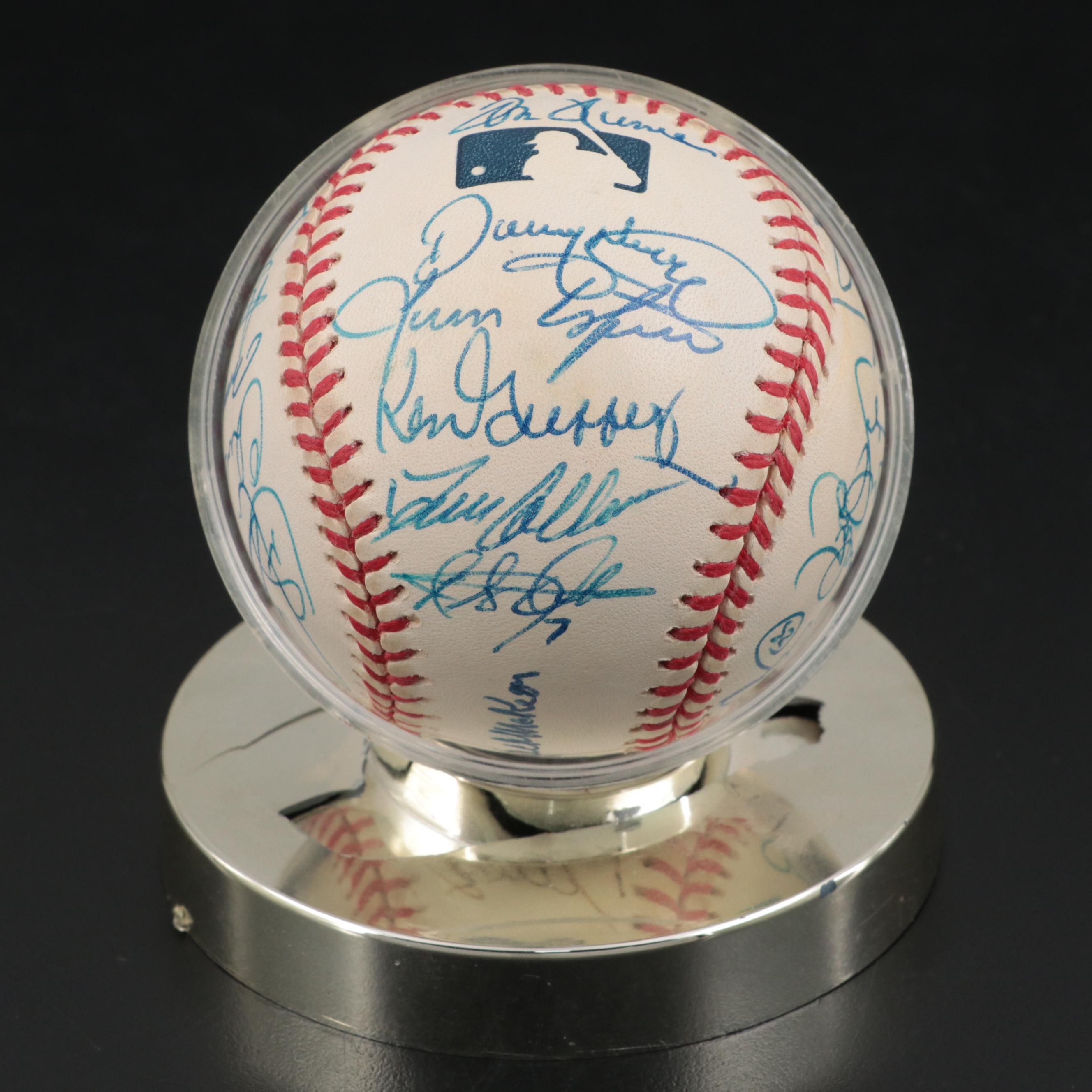 2000 Cincinnati Reds Team Signed Baseball with Casey, Larkin, Griffey and More