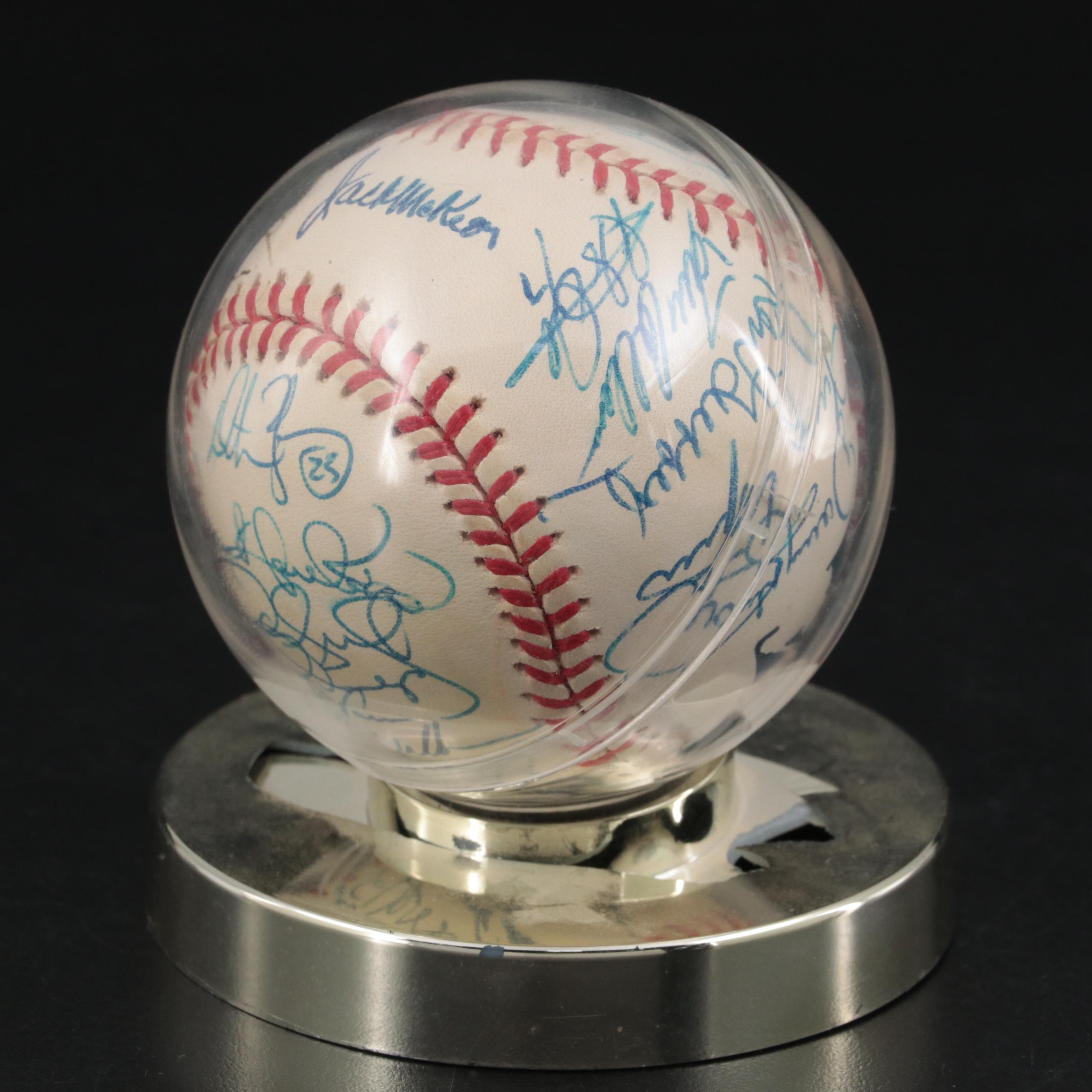 2000 Cincinnati Reds Team Signed Baseball with Casey, Larkin, Griffey and More