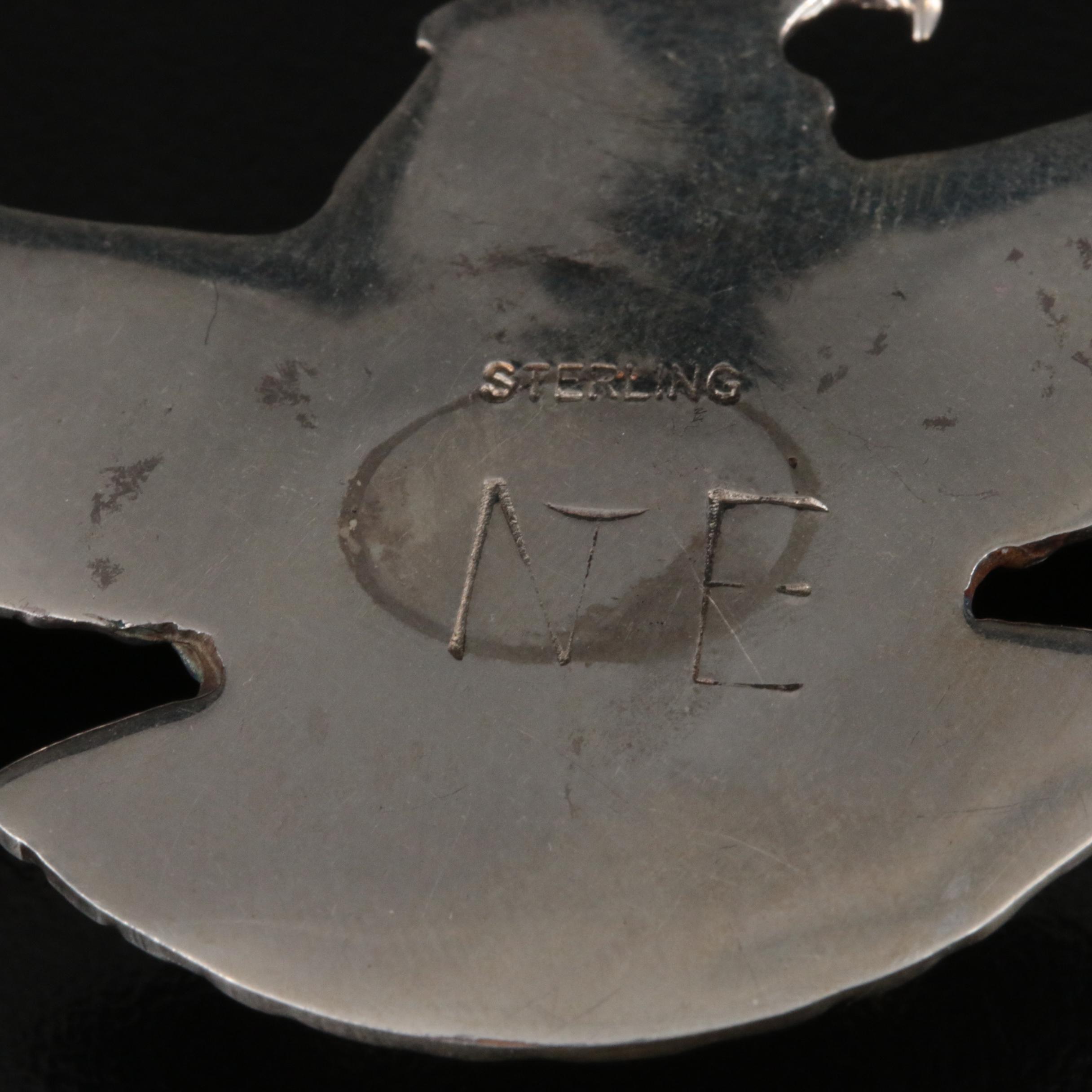 Sterling Spiny Oyster Eagle Necklace