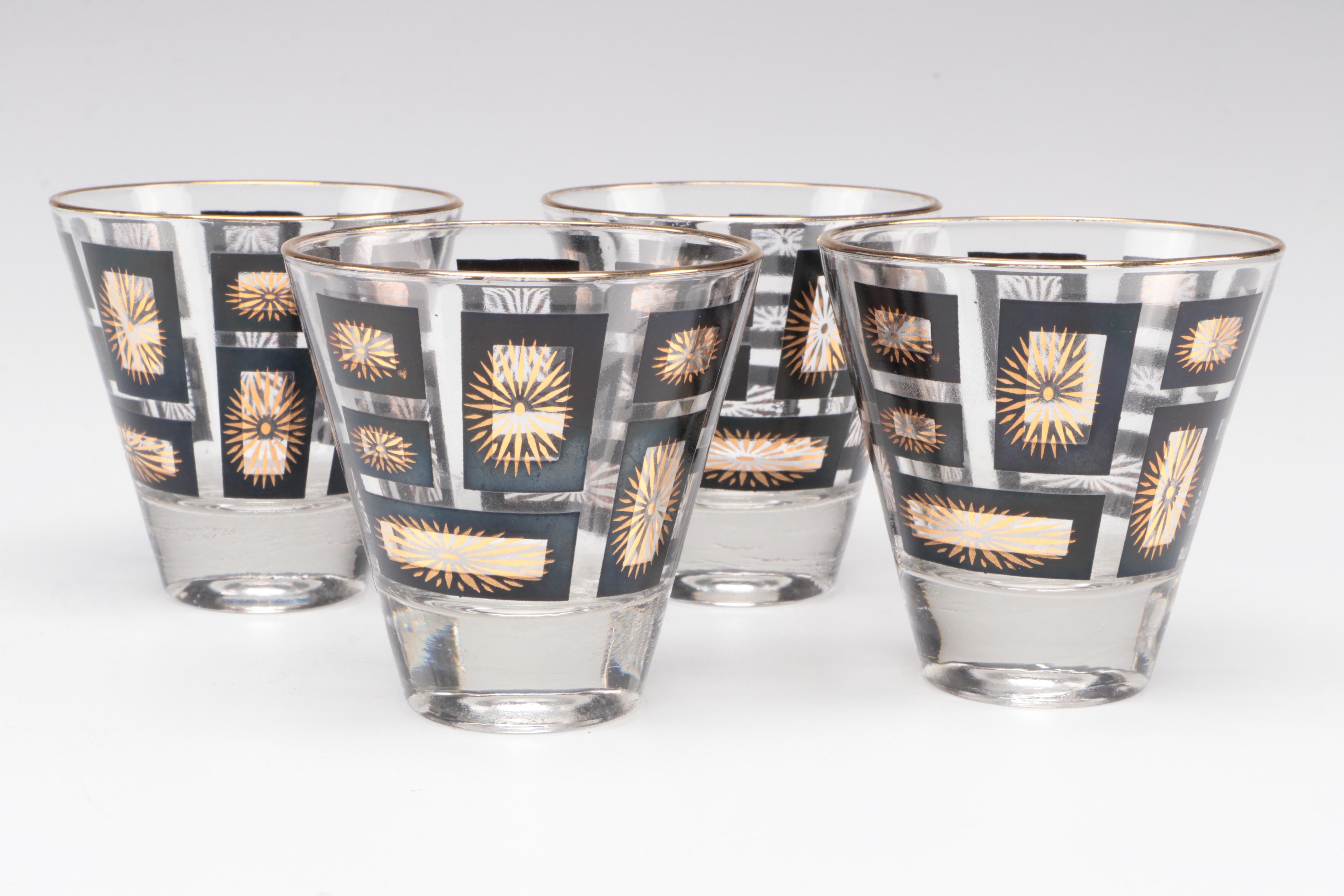 Georges Briard Divided  Platter with Hamm's Beer Pitcher and Other Barware