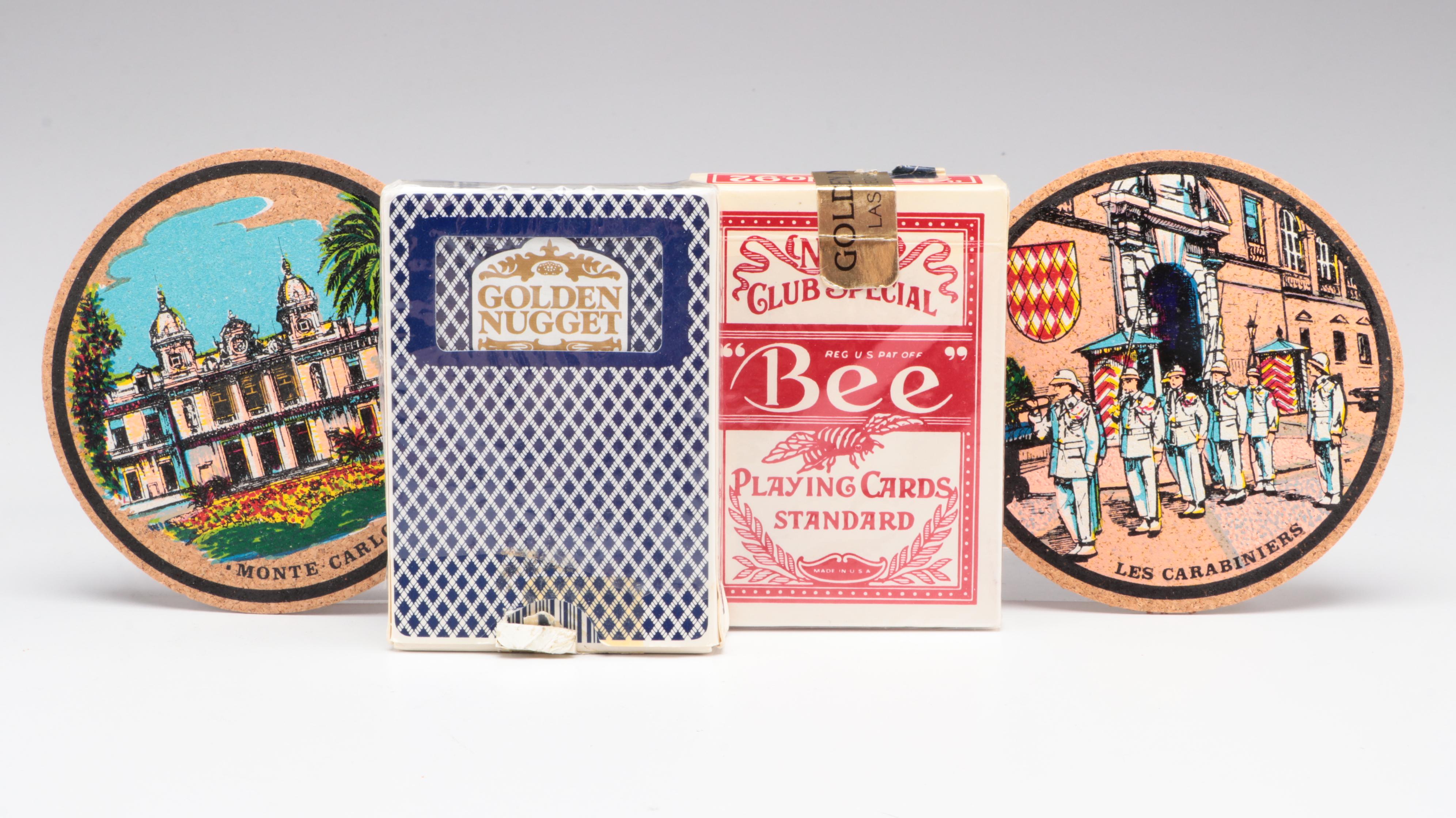 Georges Briard Divided  Platter with Hamm's Beer Pitcher and Other Barware