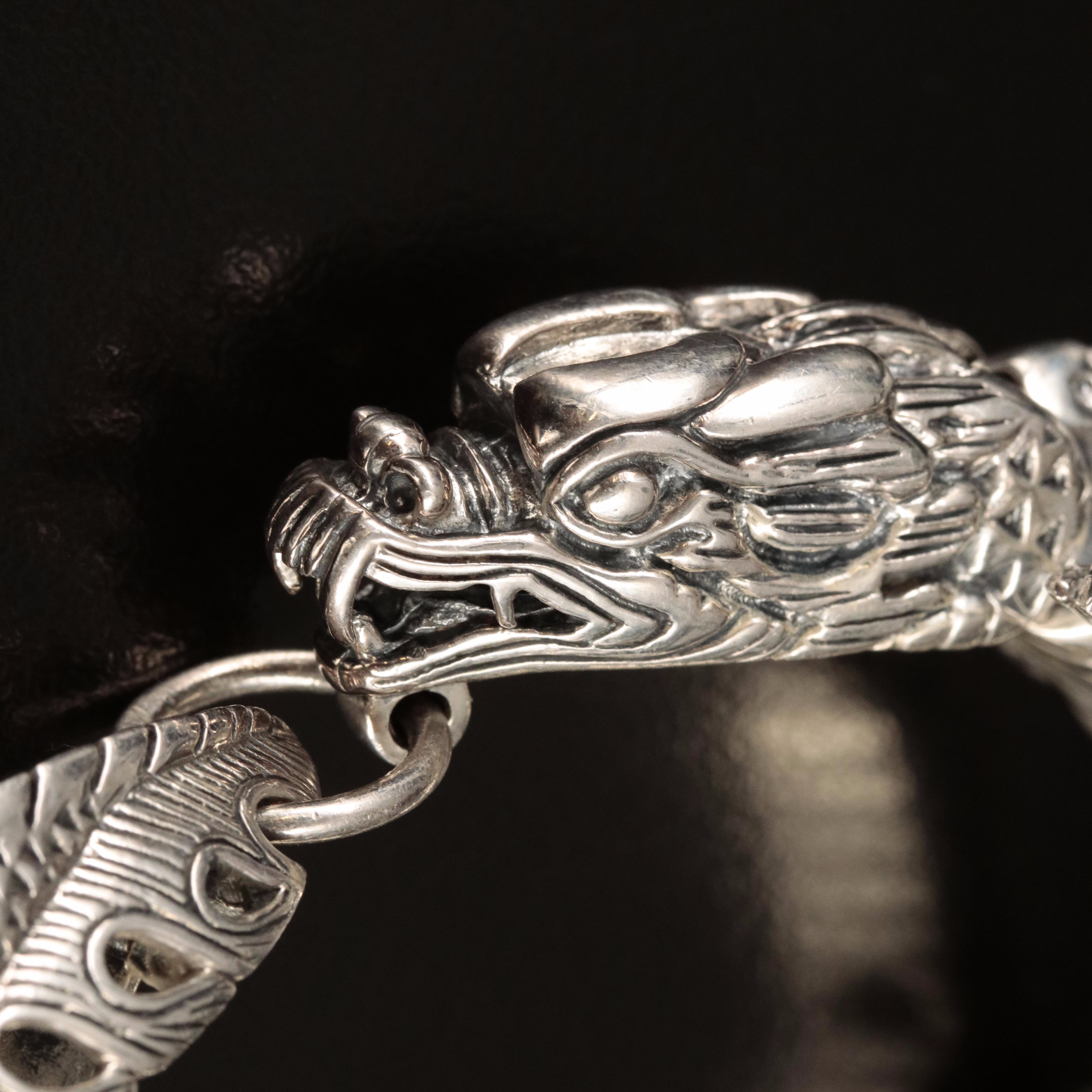 Sterling Dragon Bracelet