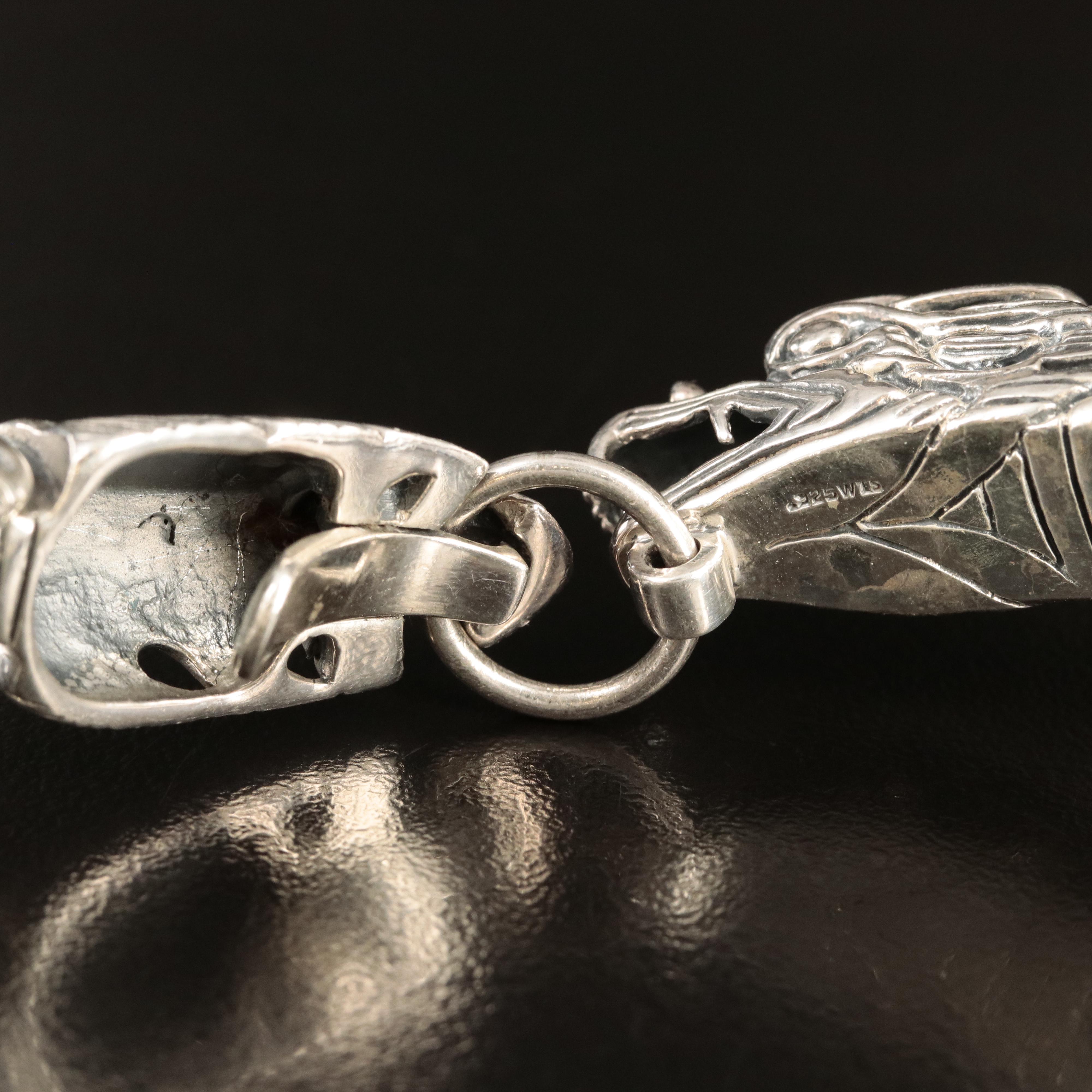Sterling Dragon Bracelet