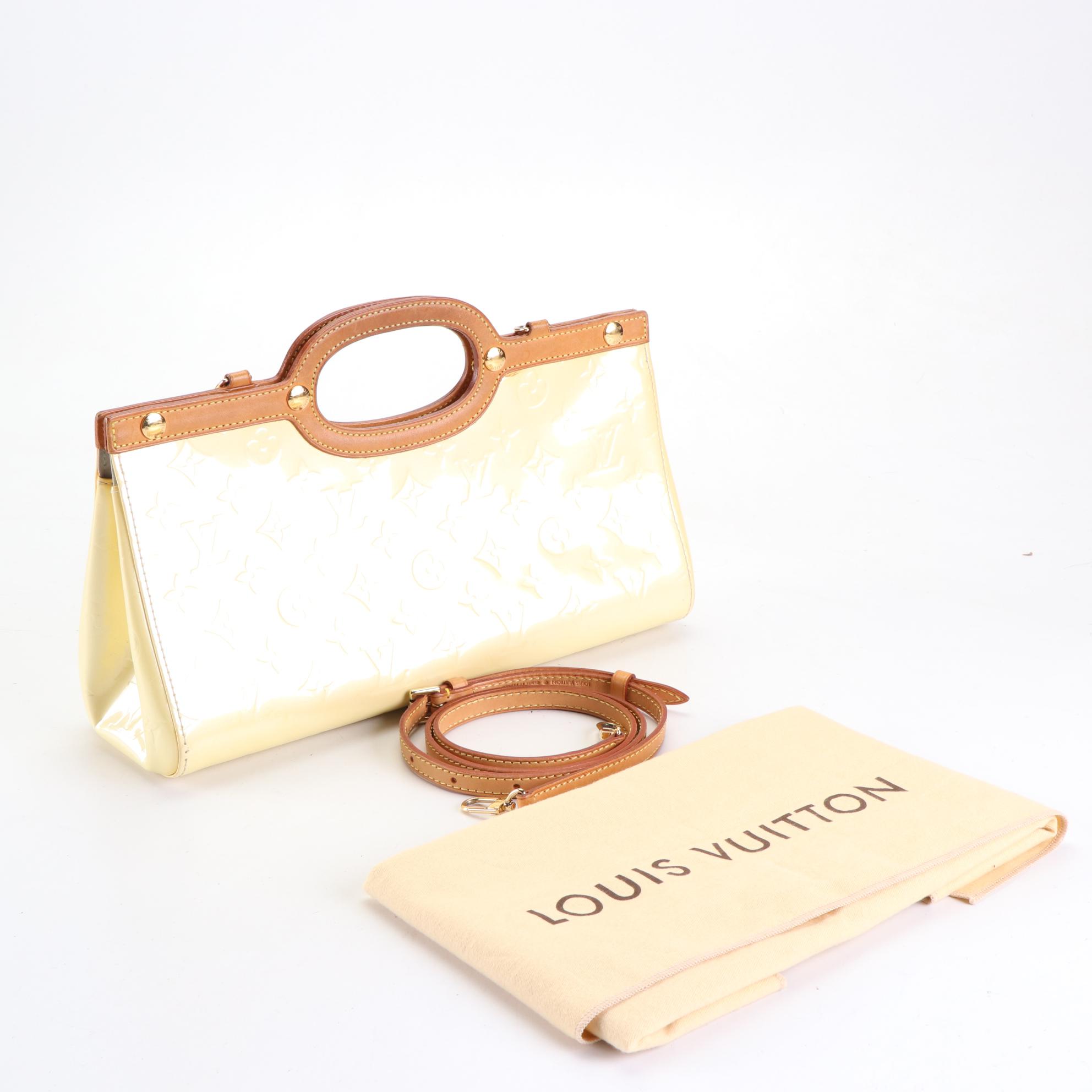 Louis Vuitton Roxbury Drive Bag in Perle Monogram Vernis