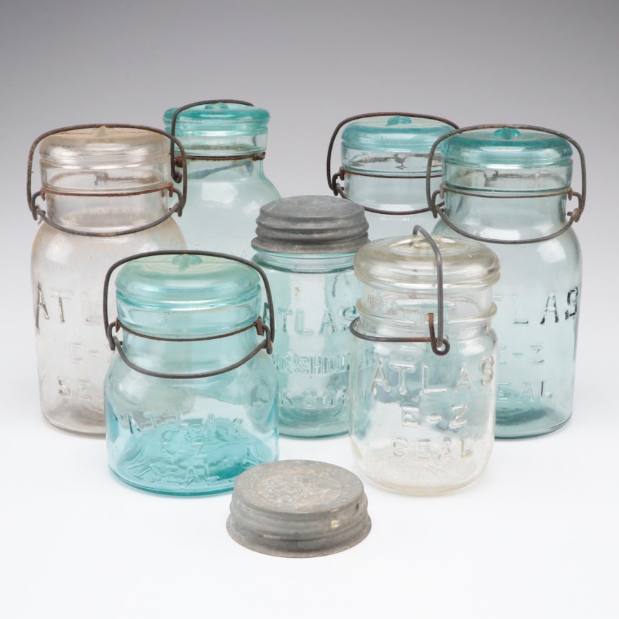 Atlas and Other Glass Canning Jars, Early 20th Century