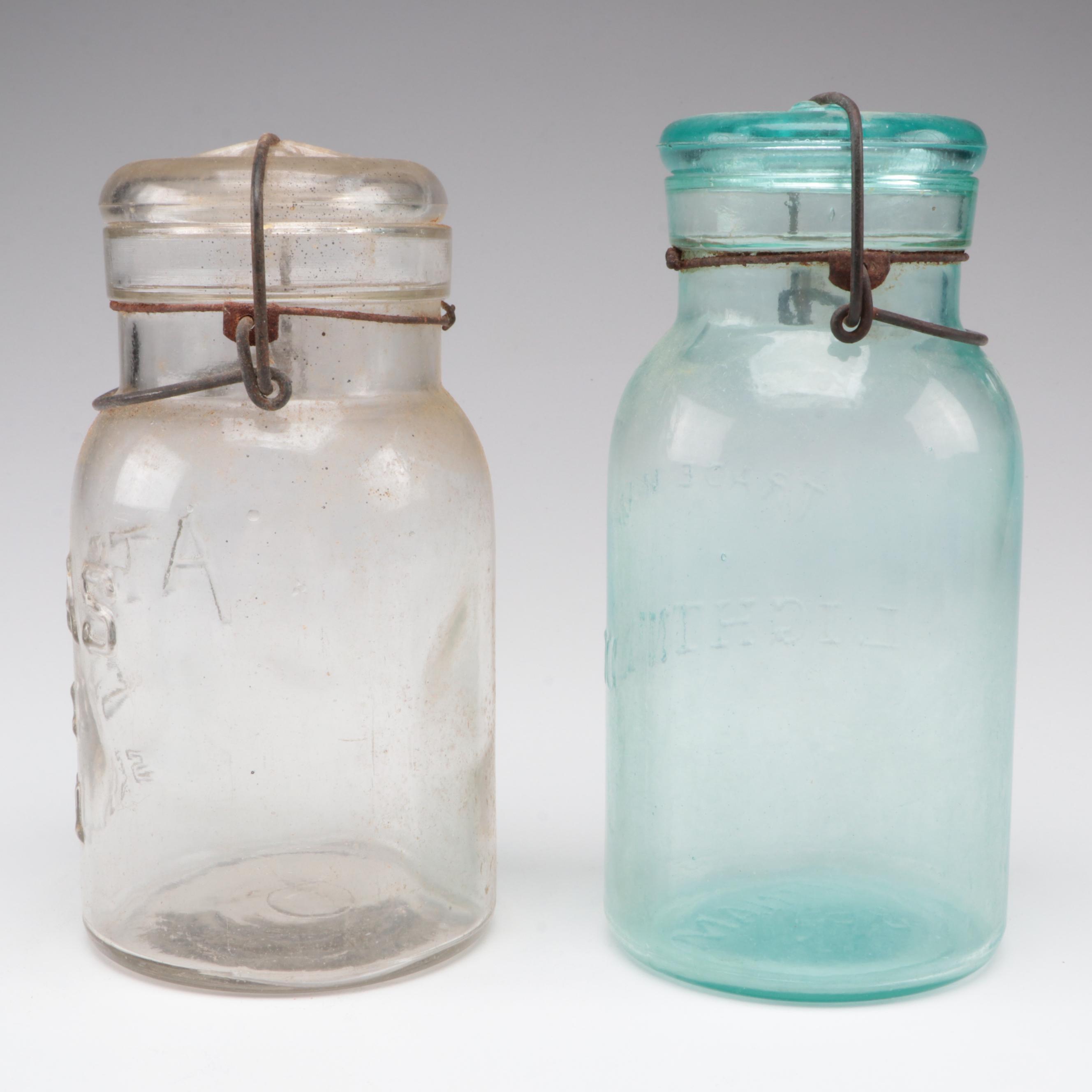 Atlas and Other Glass Canning Jars, Early 20th Century