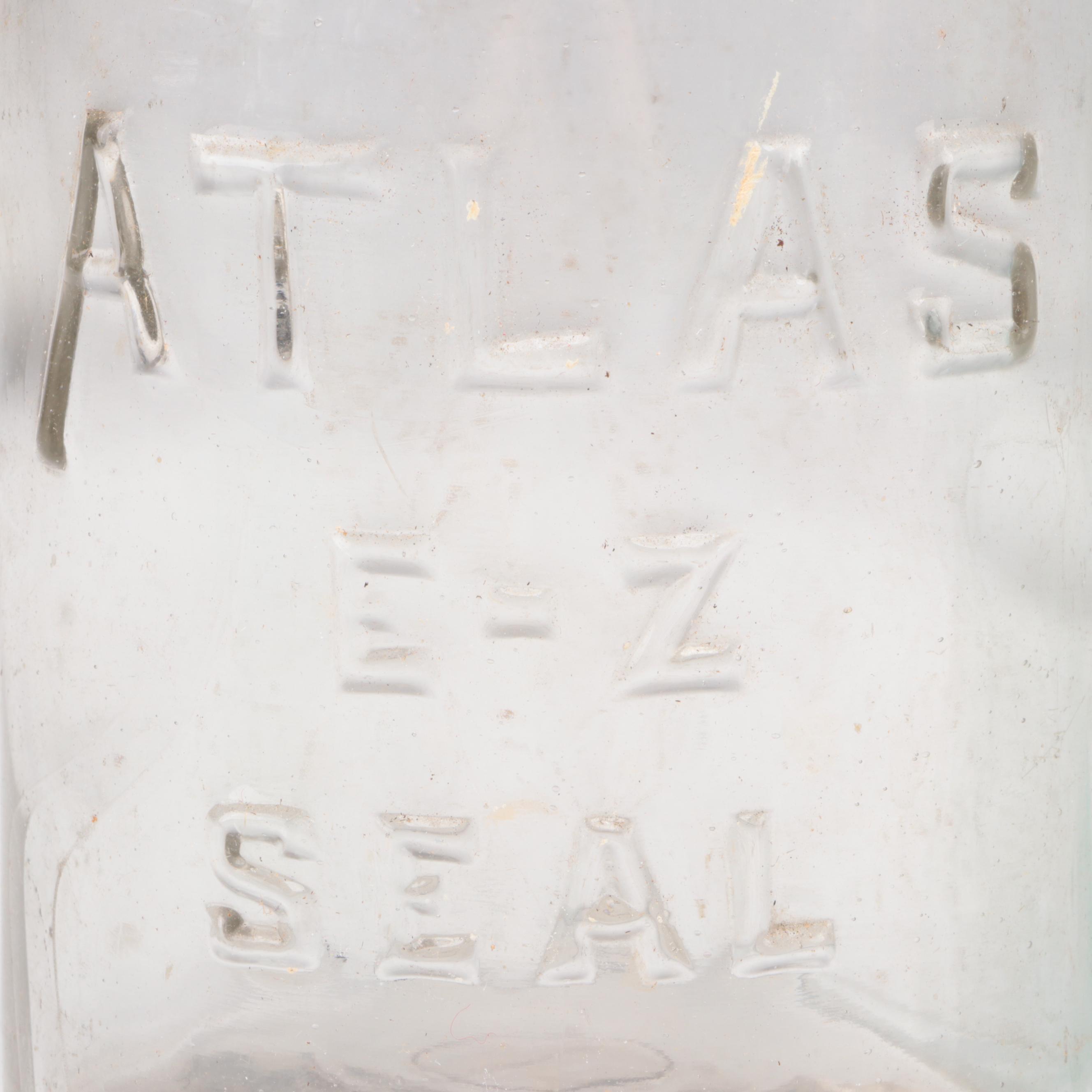 Atlas and Other Glass Canning Jars, Early 20th Century