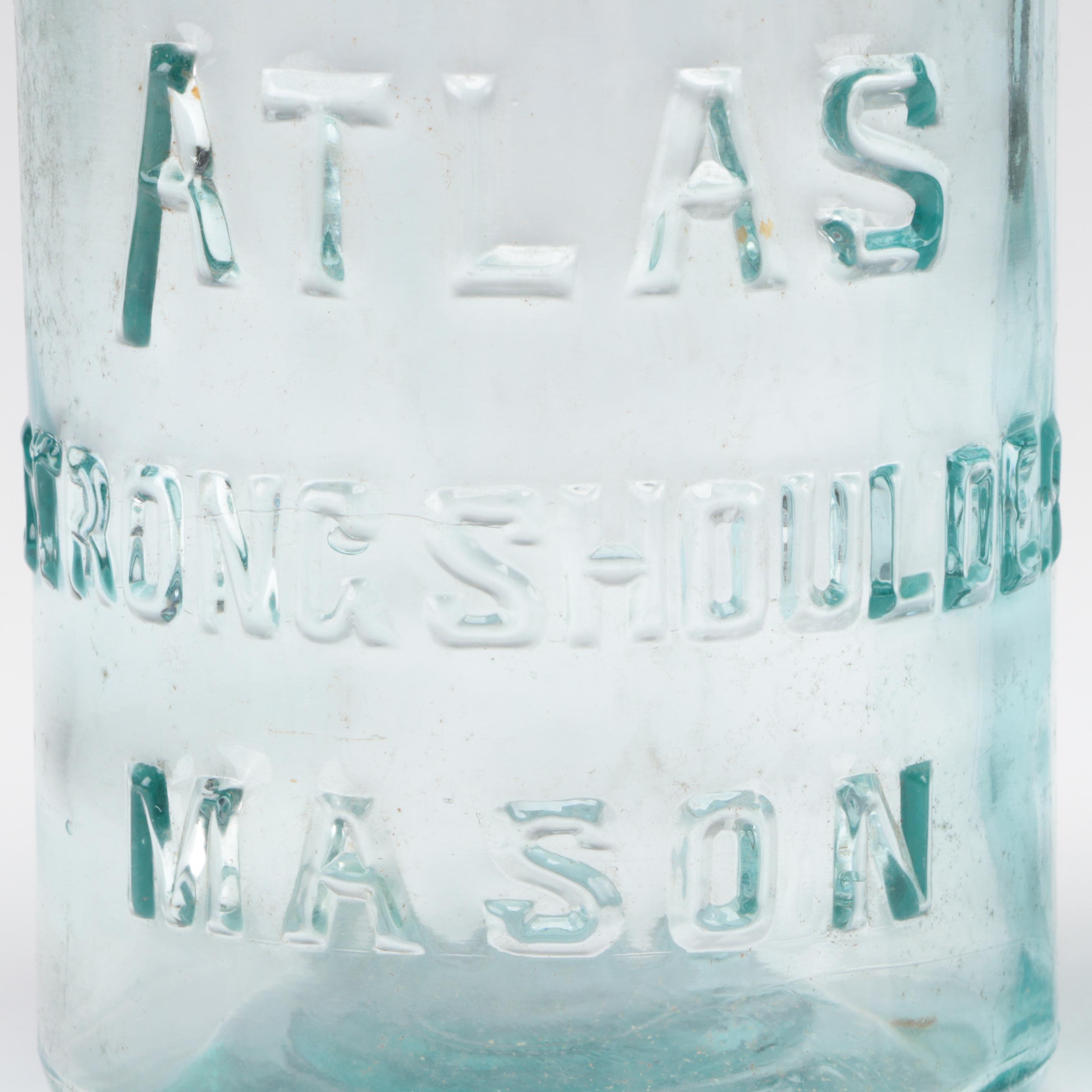 Atlas and Other Glass Canning Jars, Early 20th Century