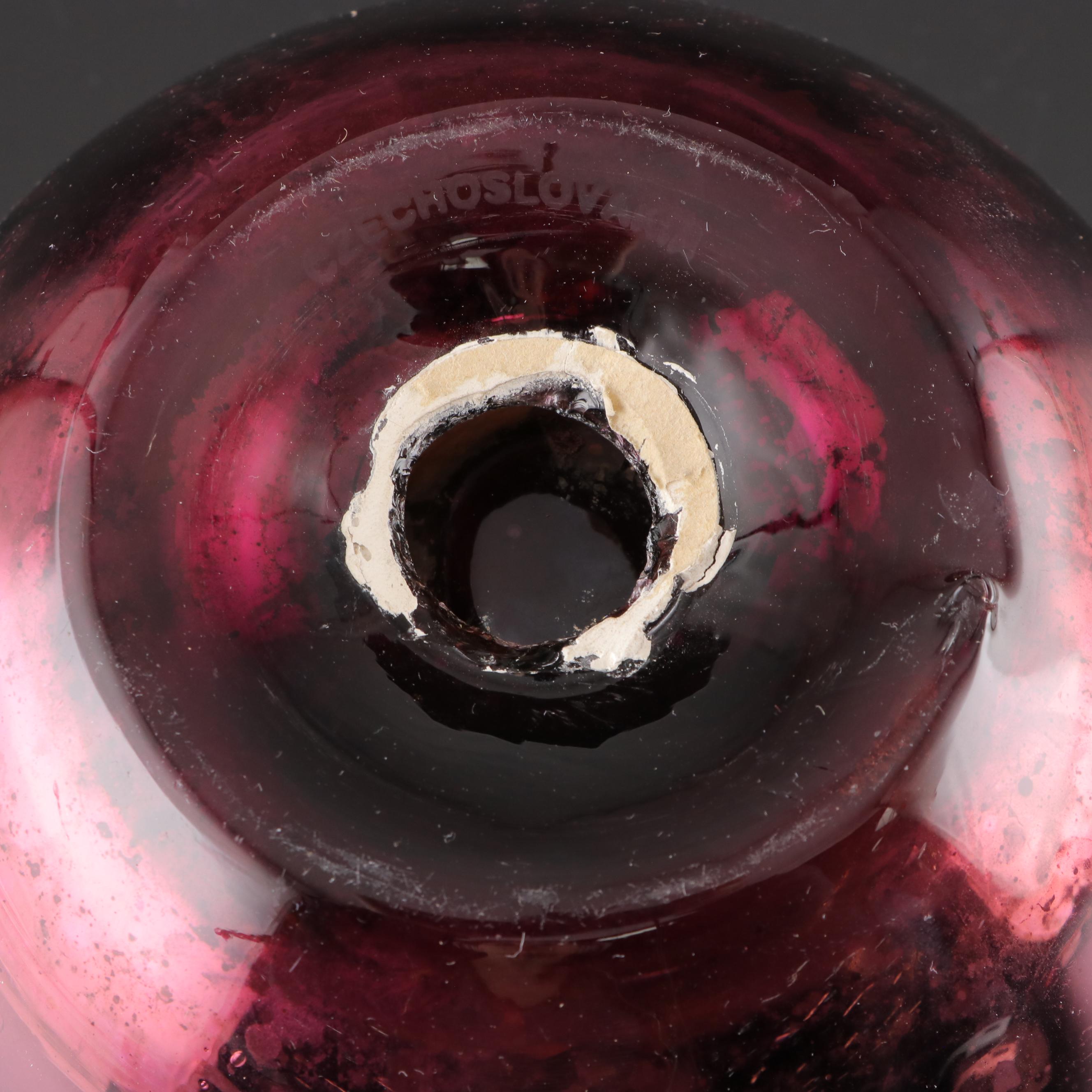 Czech and Other Mercury Glass Taper Candle Holders