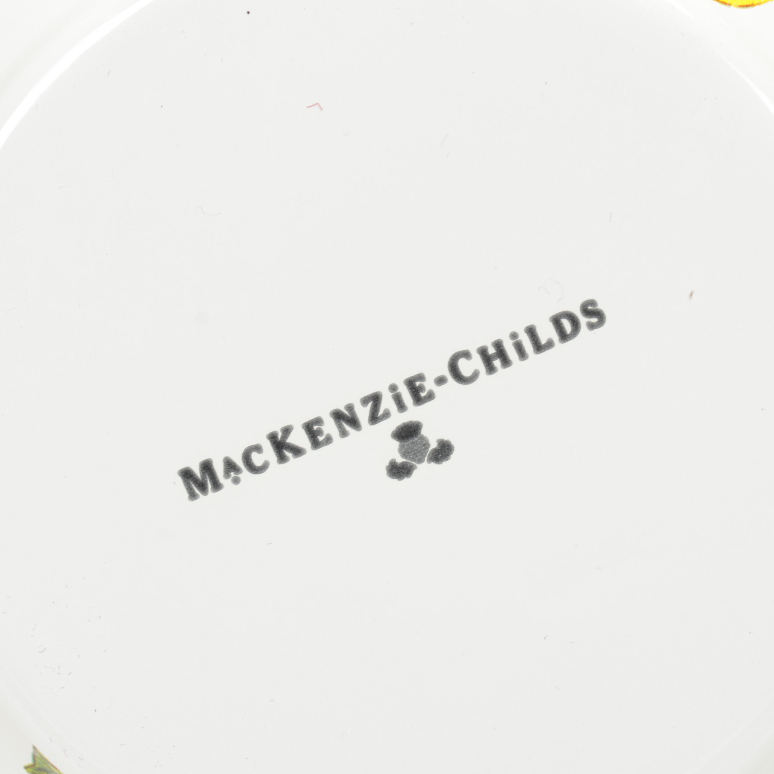Mackenzie-Childs "Flower Market" Enamelware and Galvanized Flower Buckets