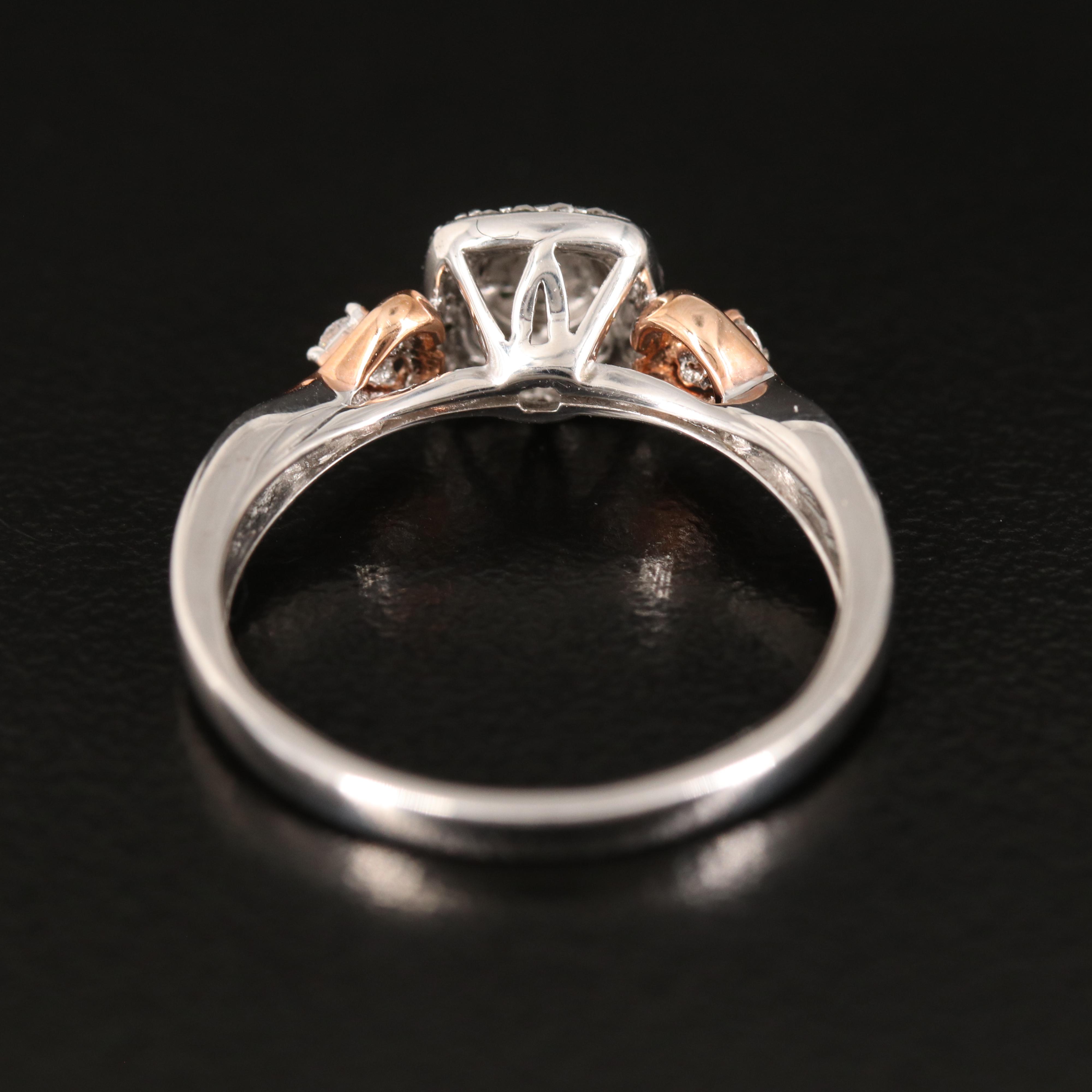 Hallmark Sterling Diamond Square Ring