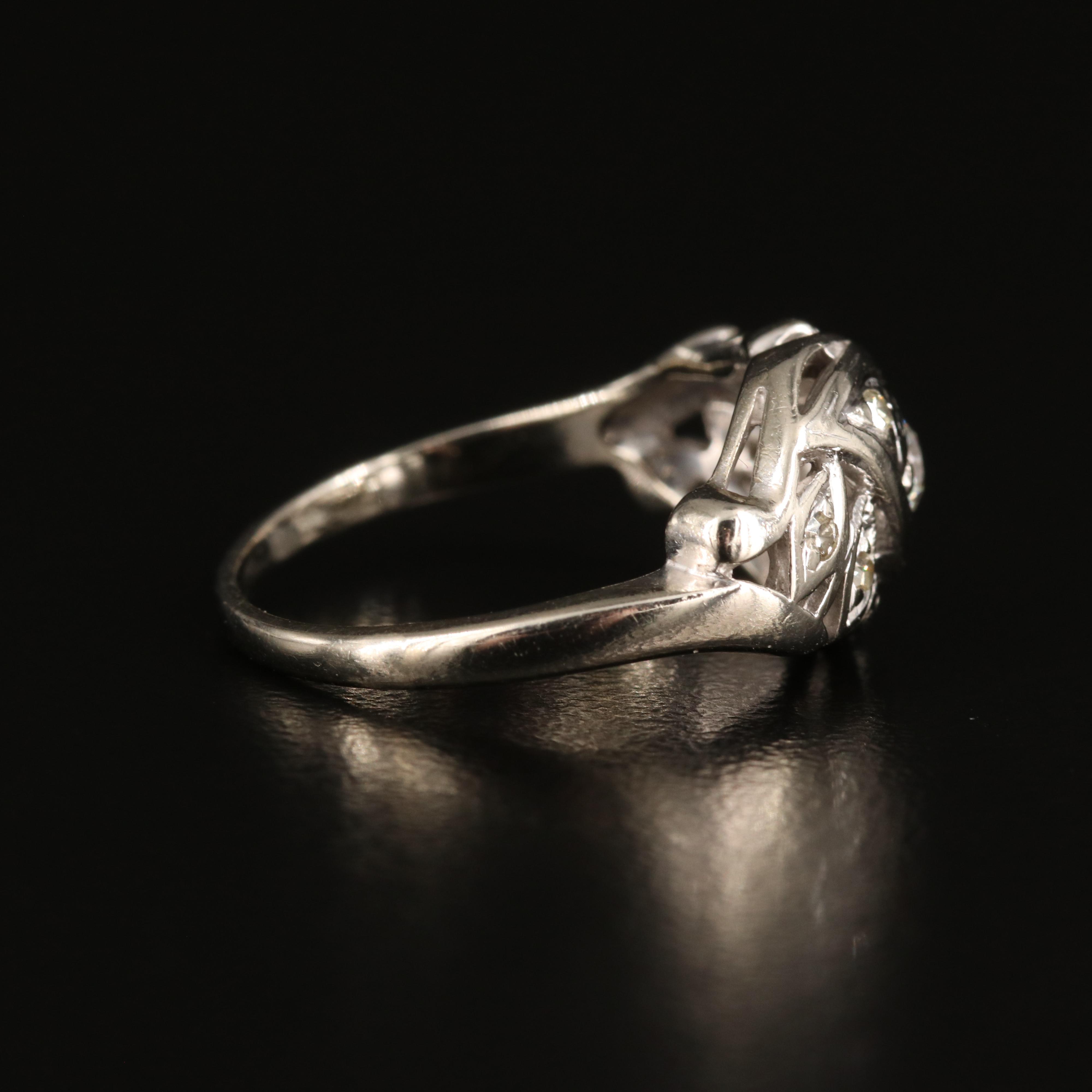 Vintage 14K 0.24 CTW Diamond Ring
