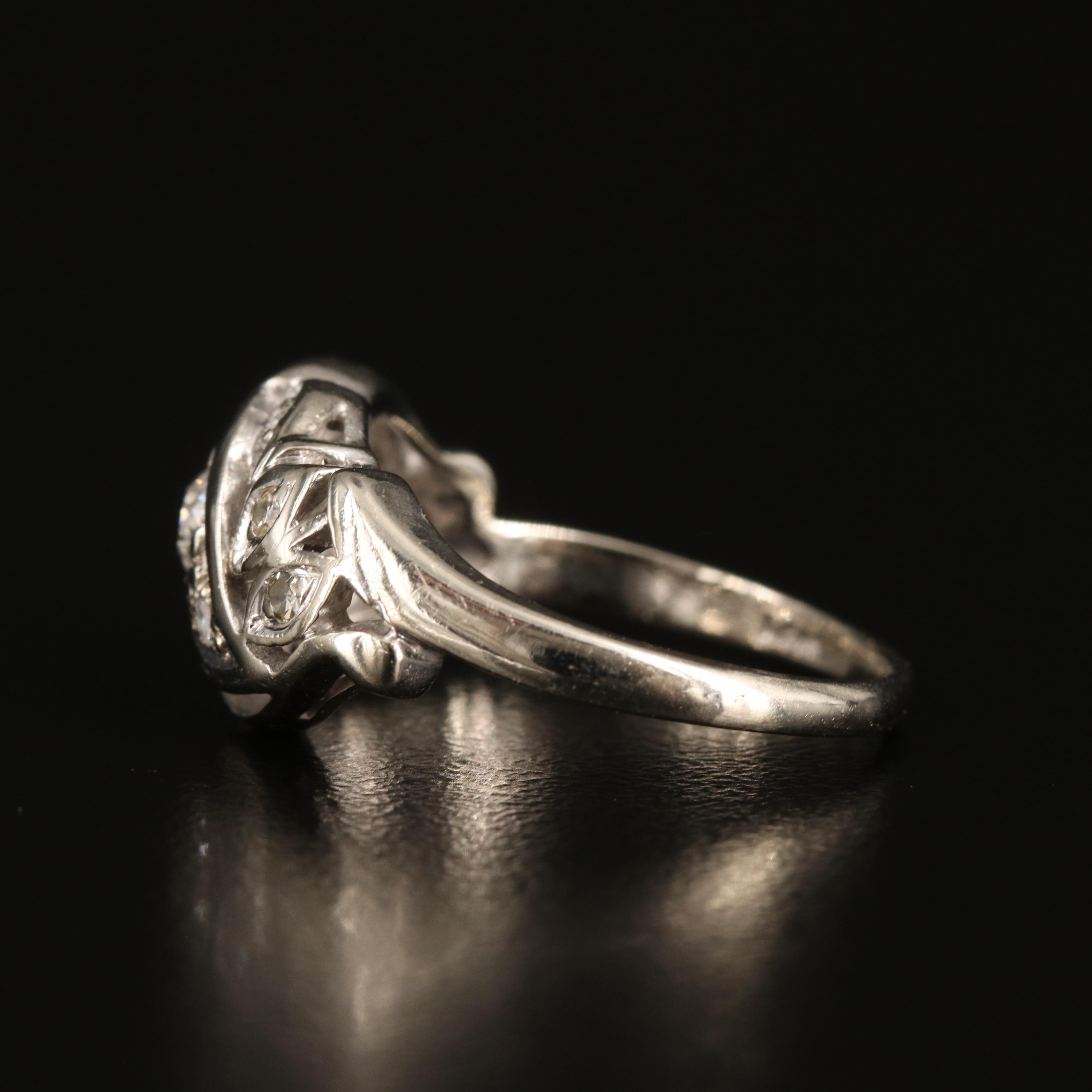 Vintage 14K 0.24 CTW Diamond Ring