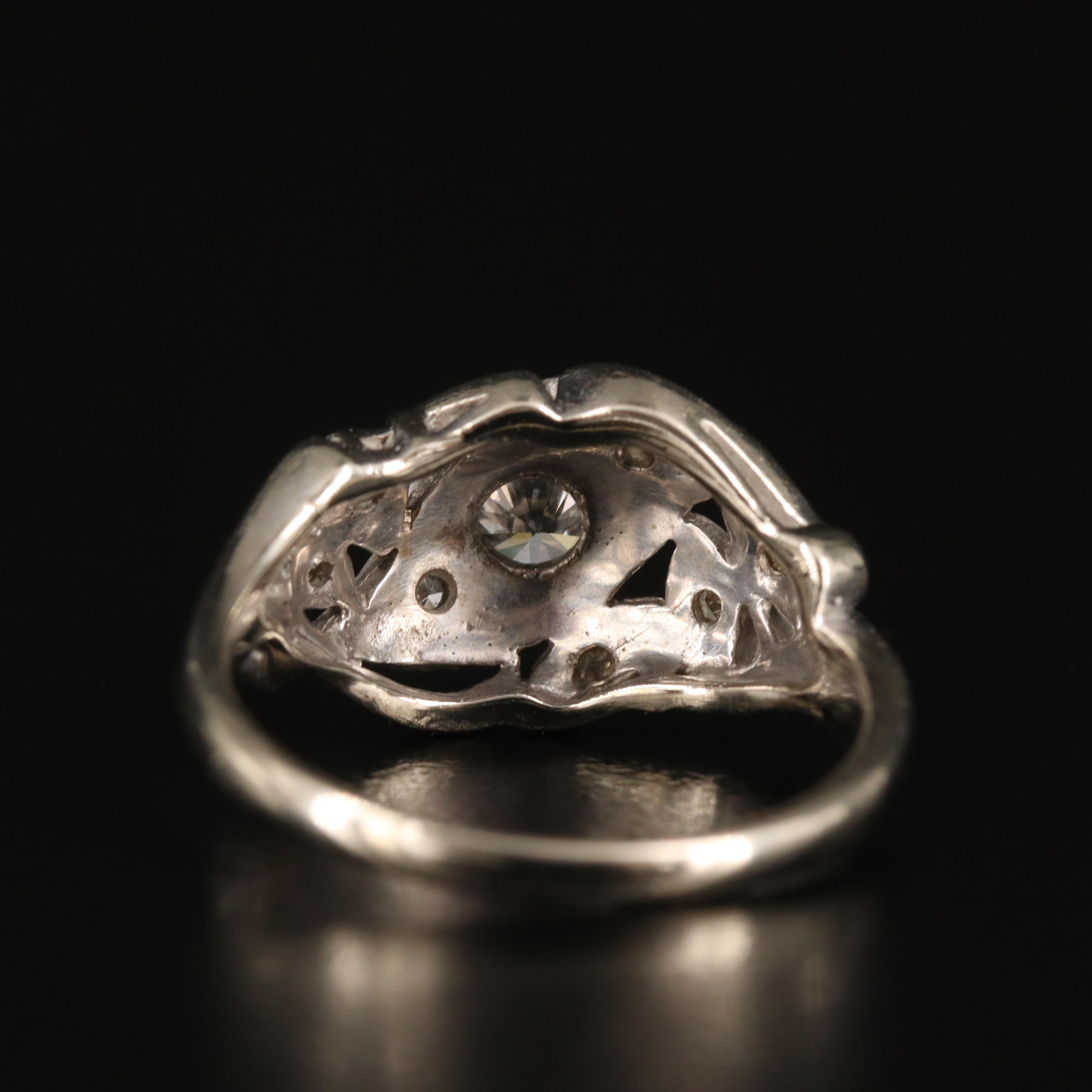 Vintage 14K 0.24 CTW Diamond Ring