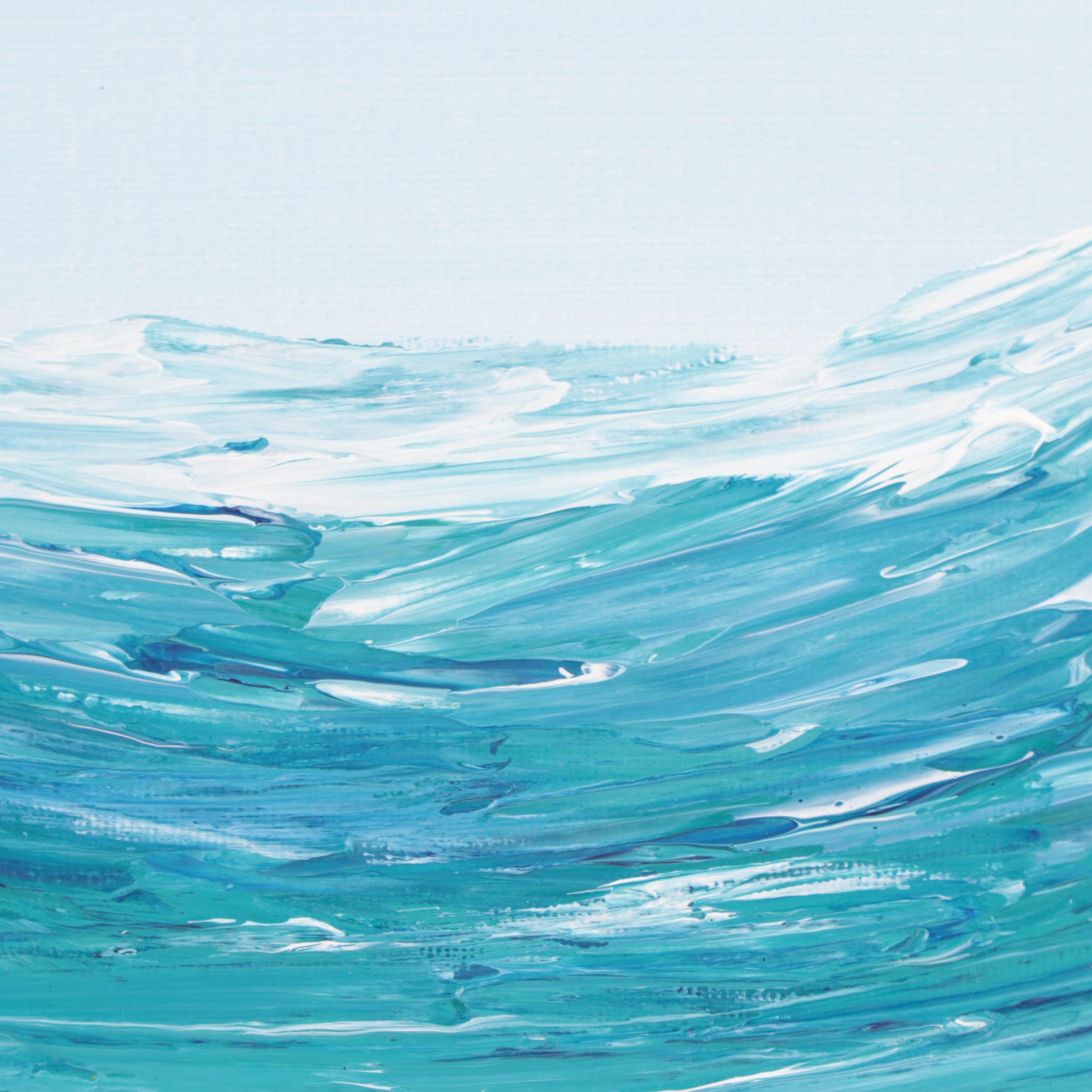 Noreen Harawa Acrylic Painting of Ocean Wave, 2020