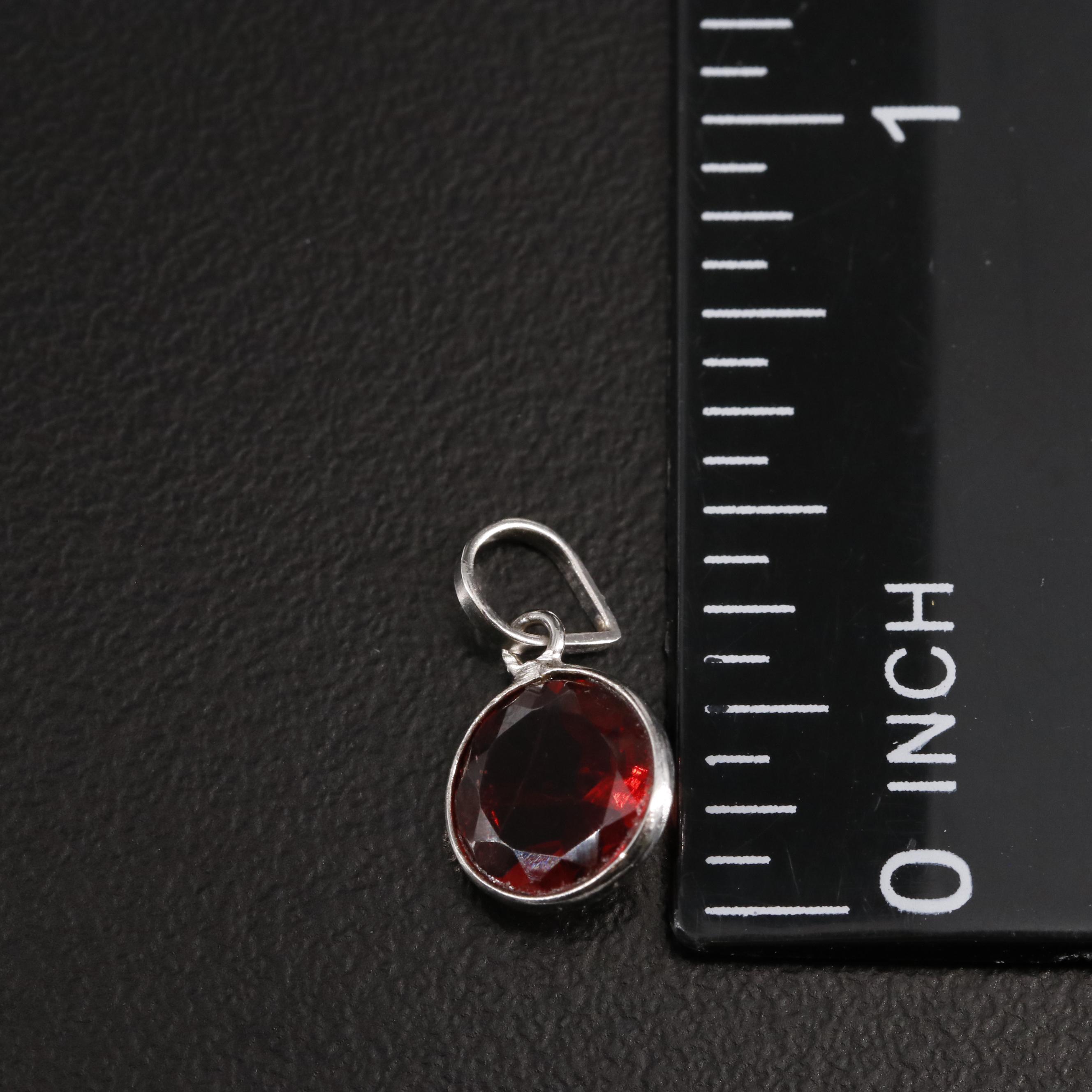 14K Garnet Pendant