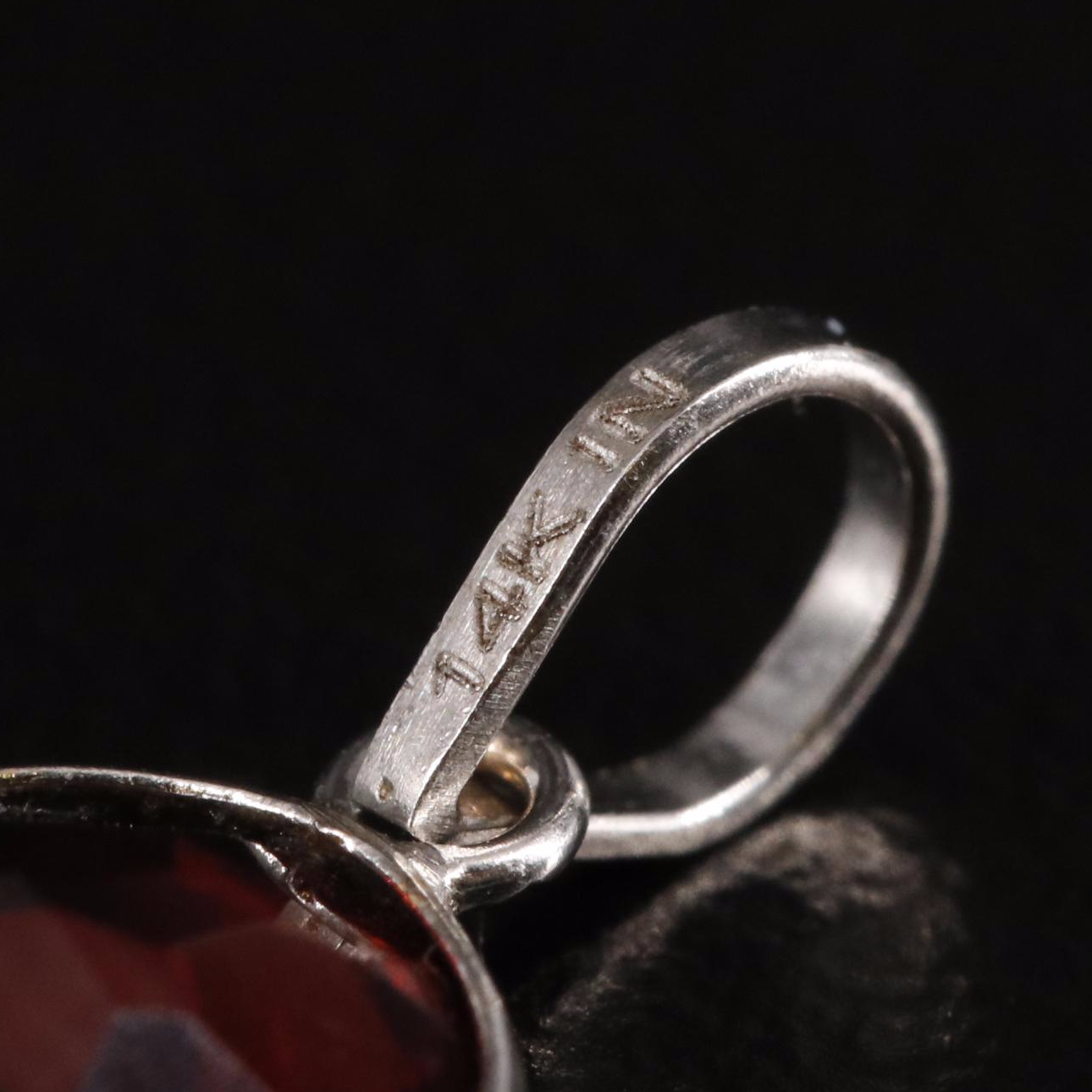 14K Garnet Pendant