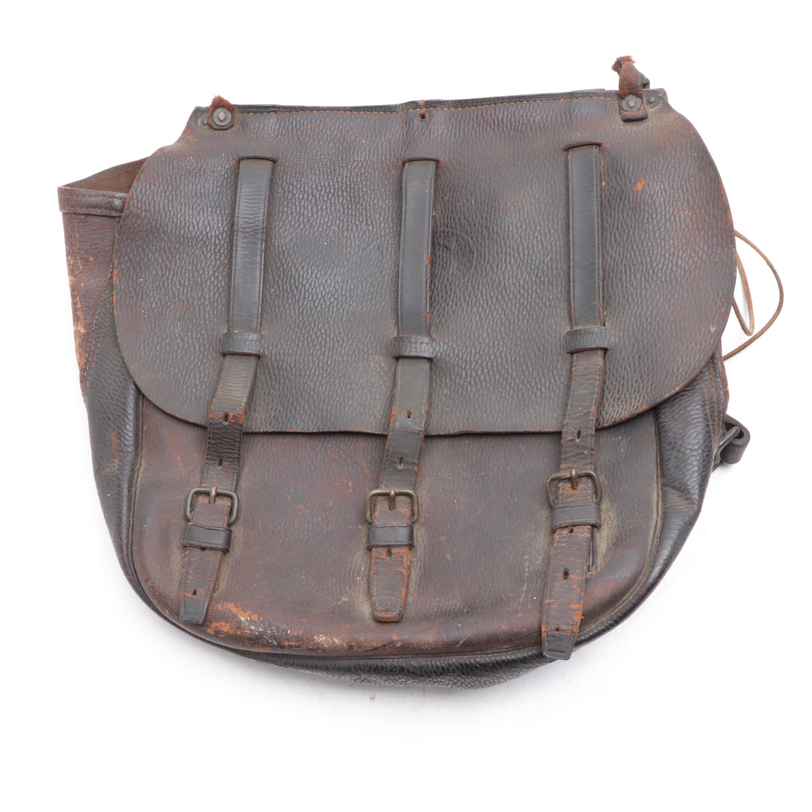 World War I Era U. S. Army Cavalry Saddle Bag and Canteen