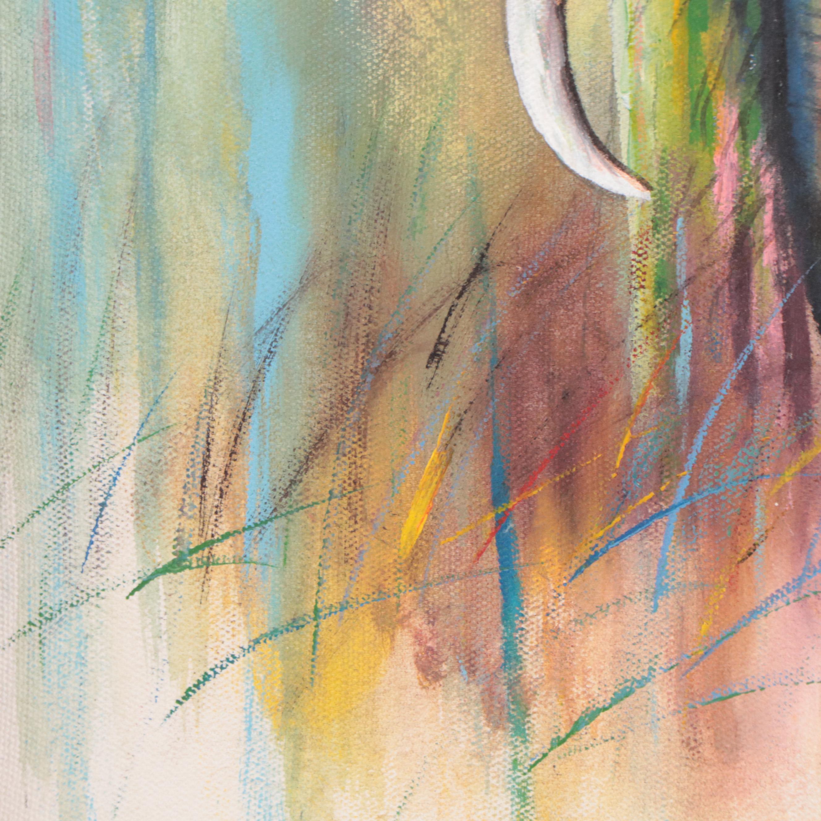 Acrylic Painting of Elephant, 2016