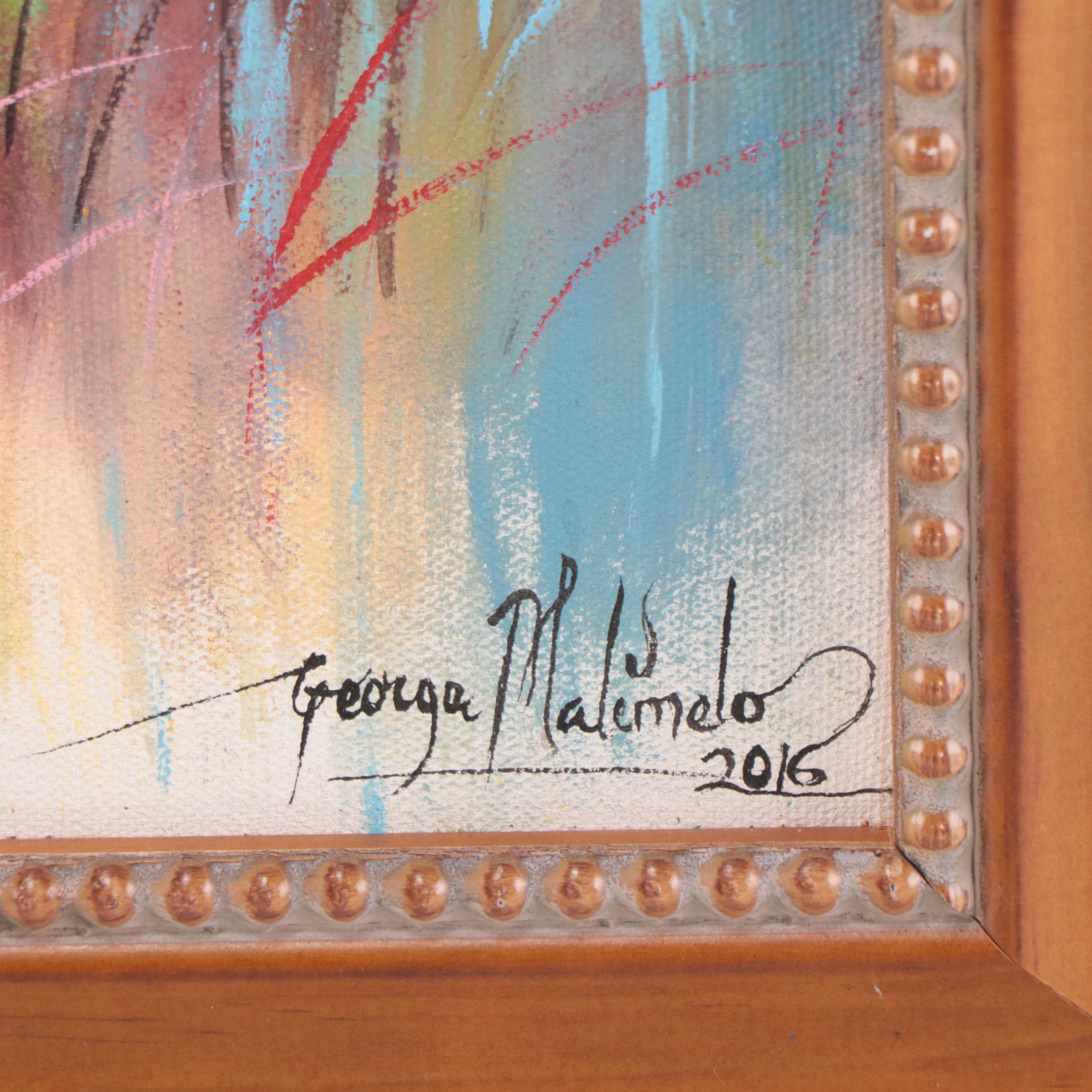 Acrylic Painting of Elephant, 2016