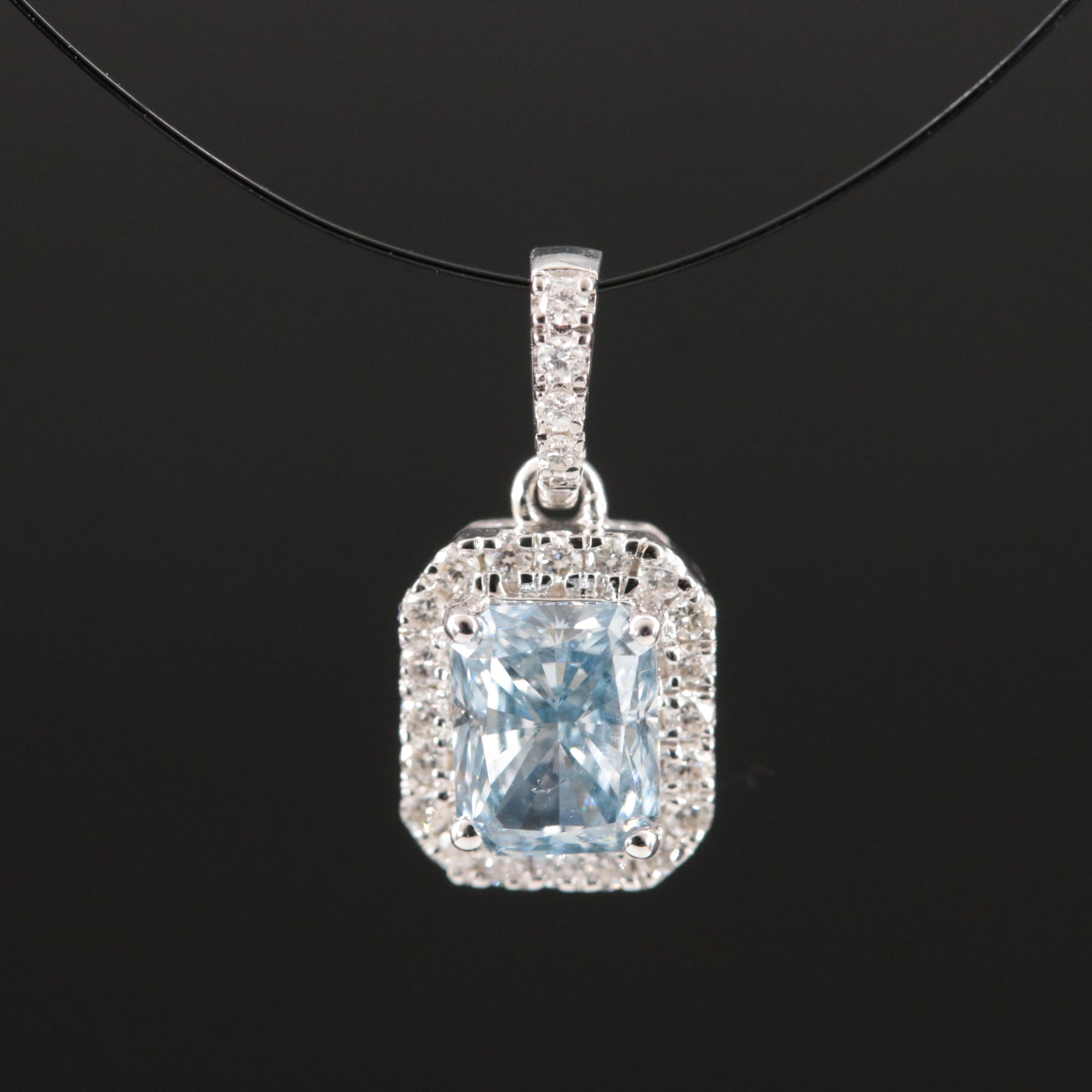 14K 0.60 CTW Lab Grown Diamond Pendant