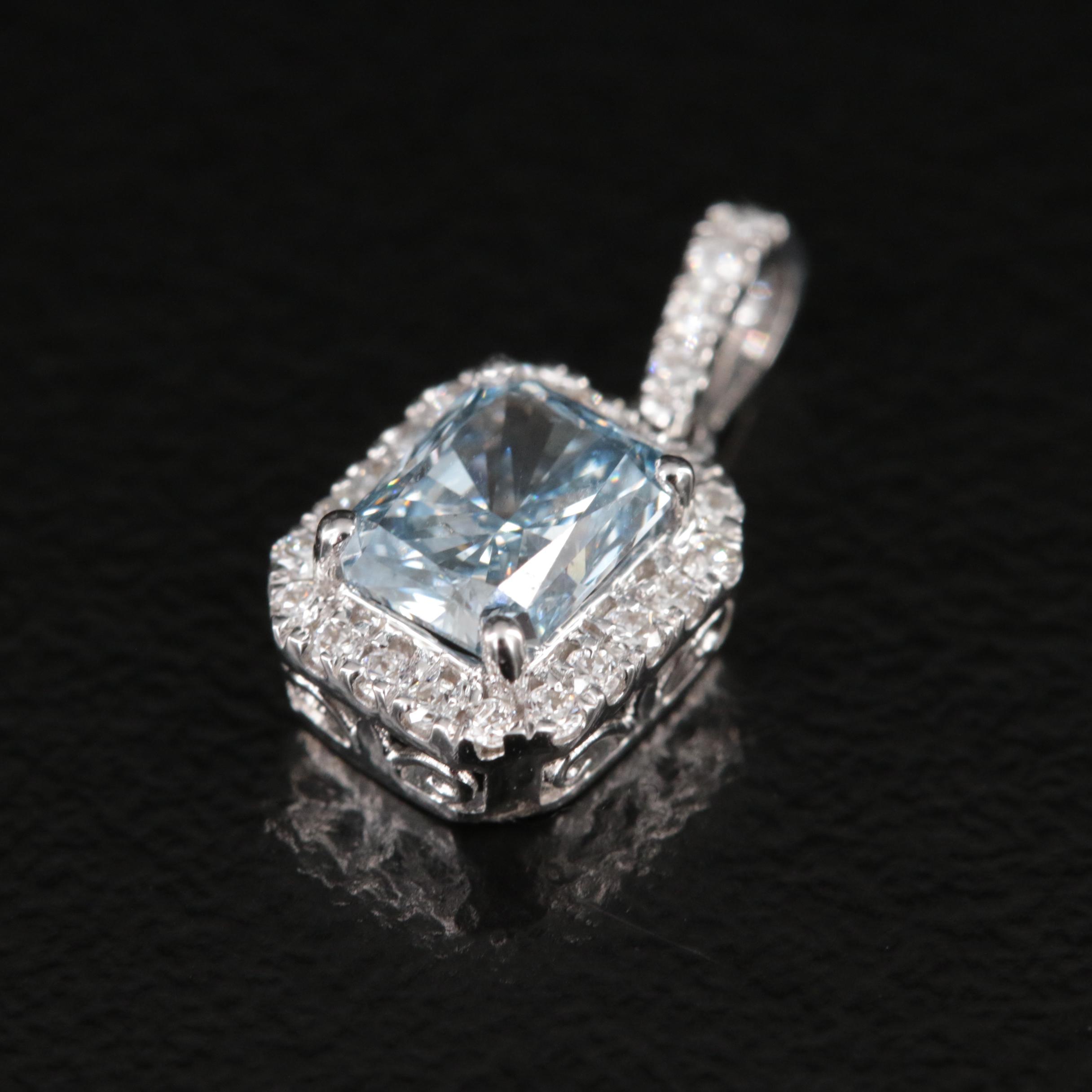 14K 0.60 CTW Lab Grown Diamond Pendant