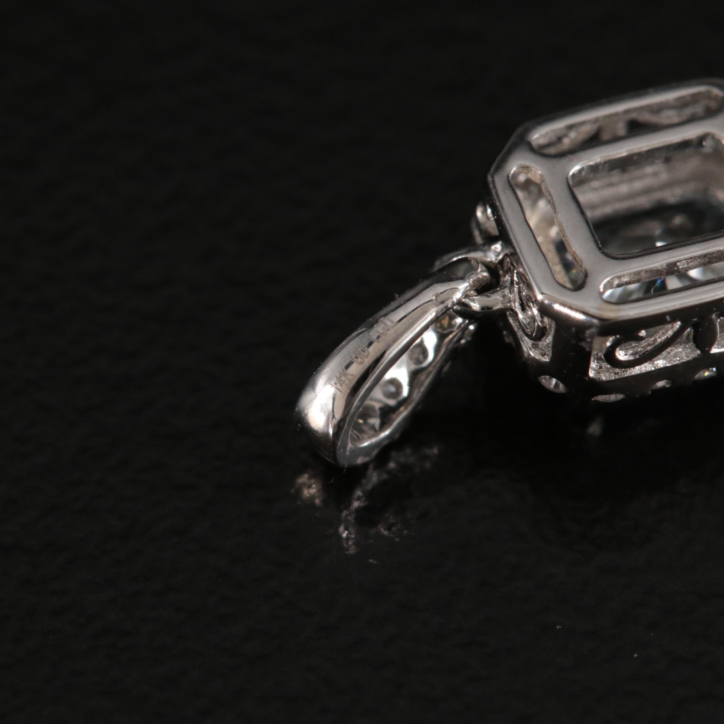 14K 0.60 CTW Lab Grown Diamond Pendant