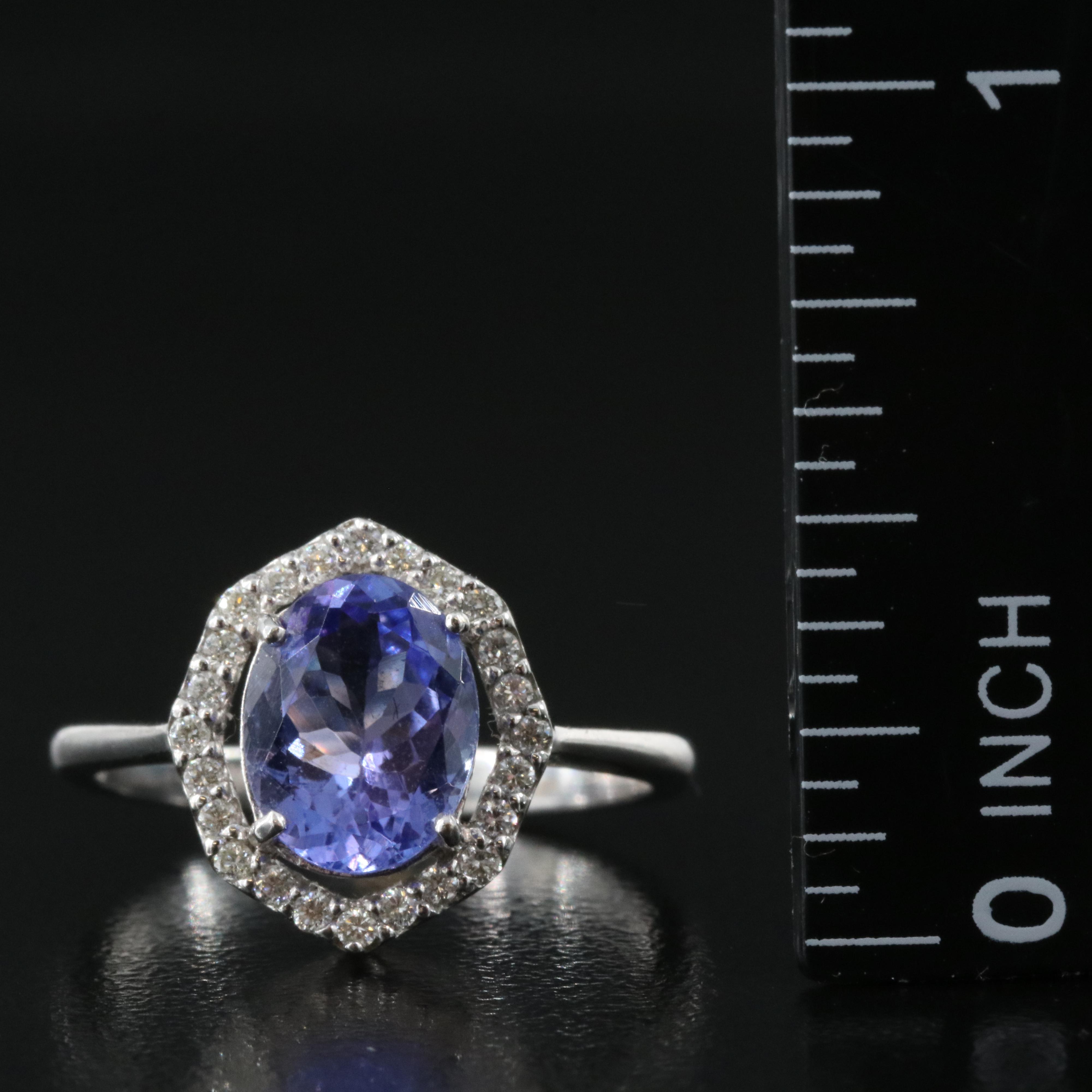 18K Tanzanite and Diamond Ring