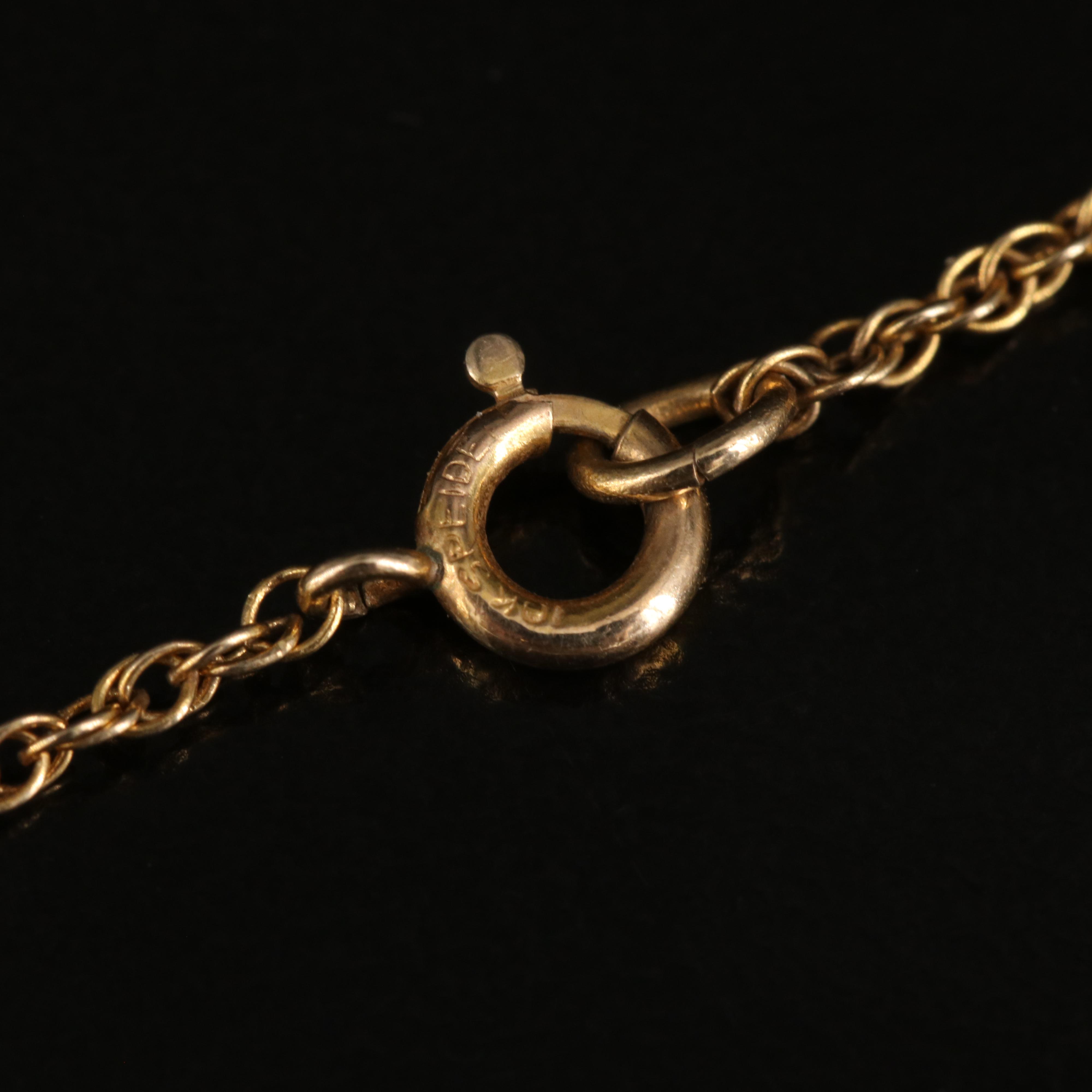 14K and 10K Amethyst and Diamond Necklace