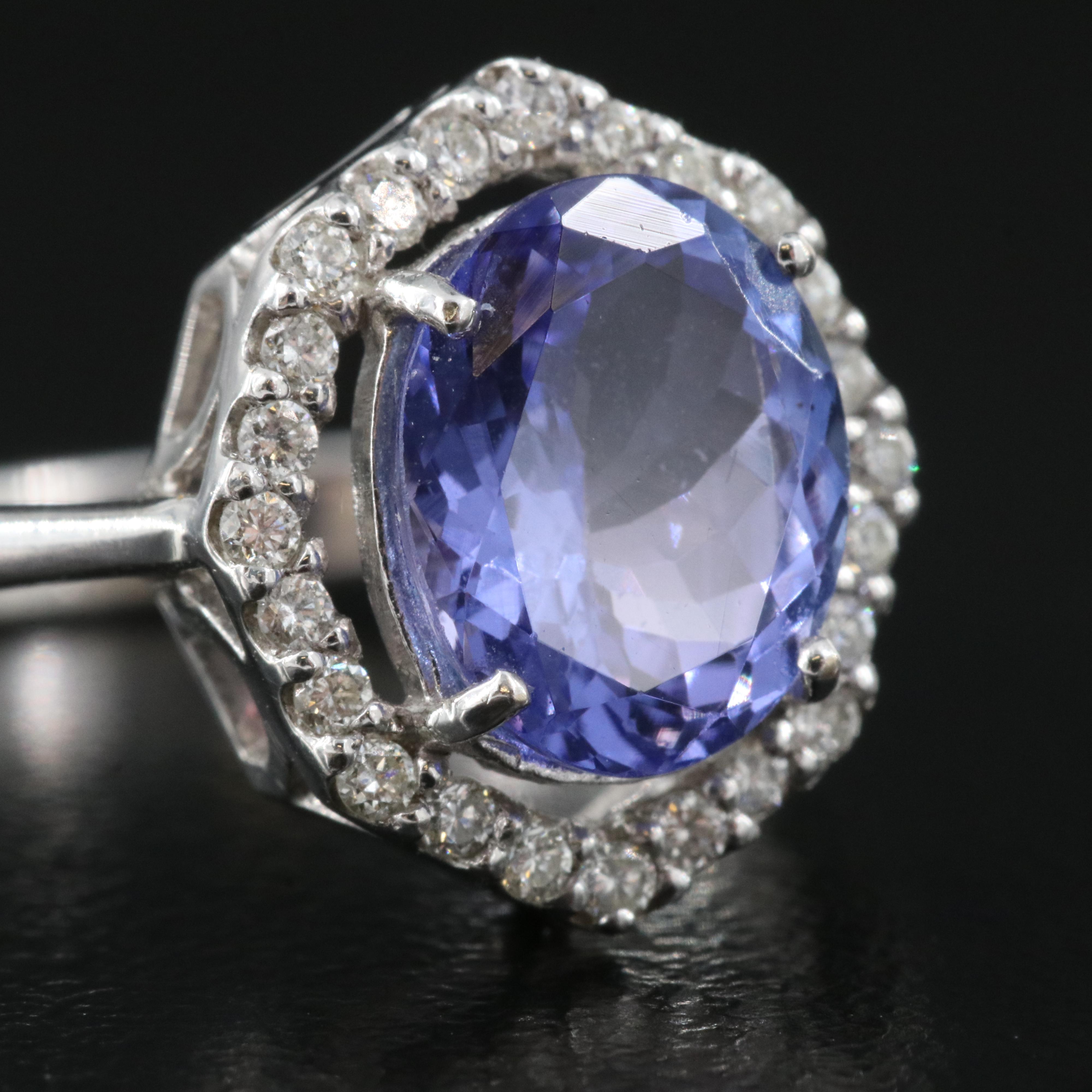 18K Tanzanite and Diamond Ring