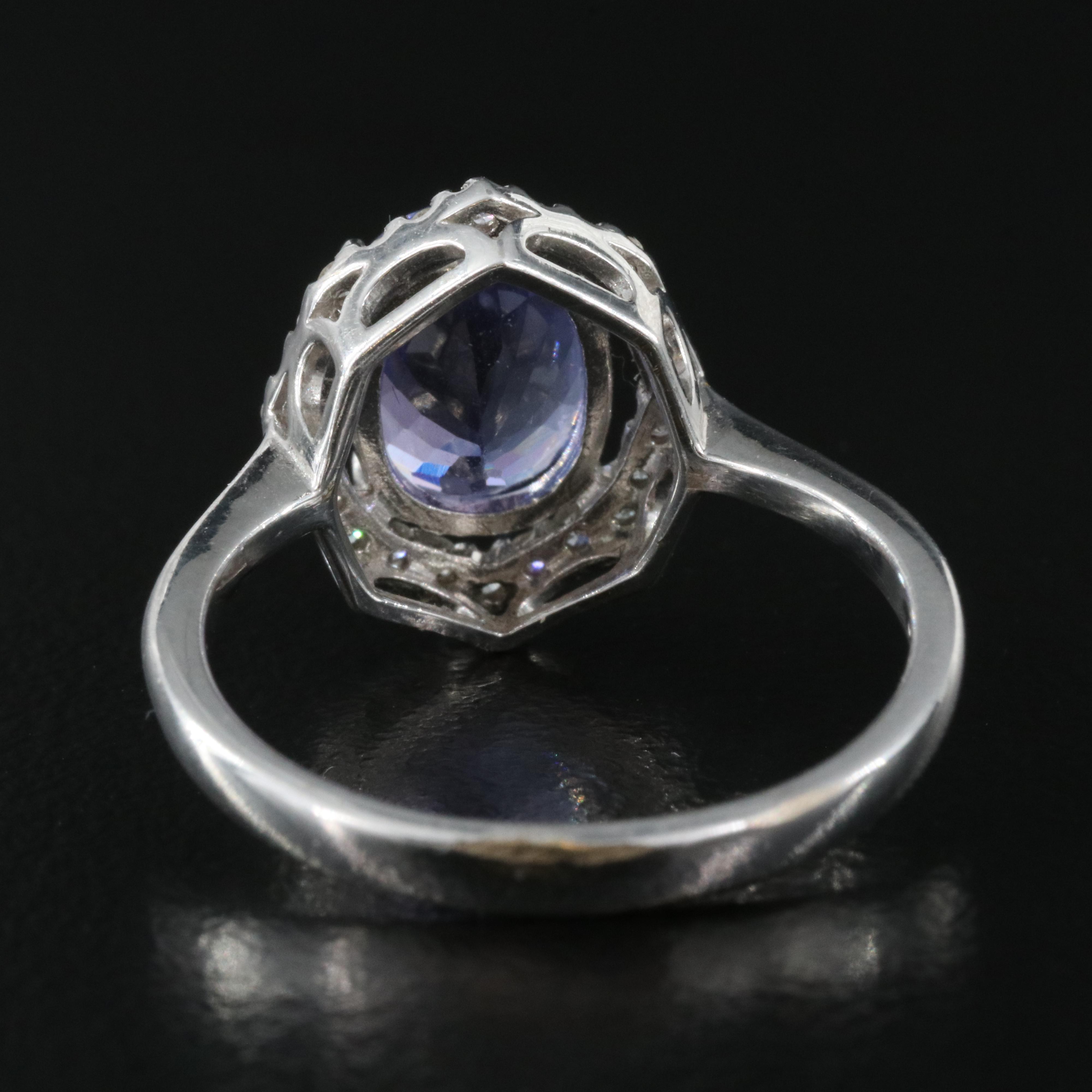 18K Tanzanite and Diamond Ring