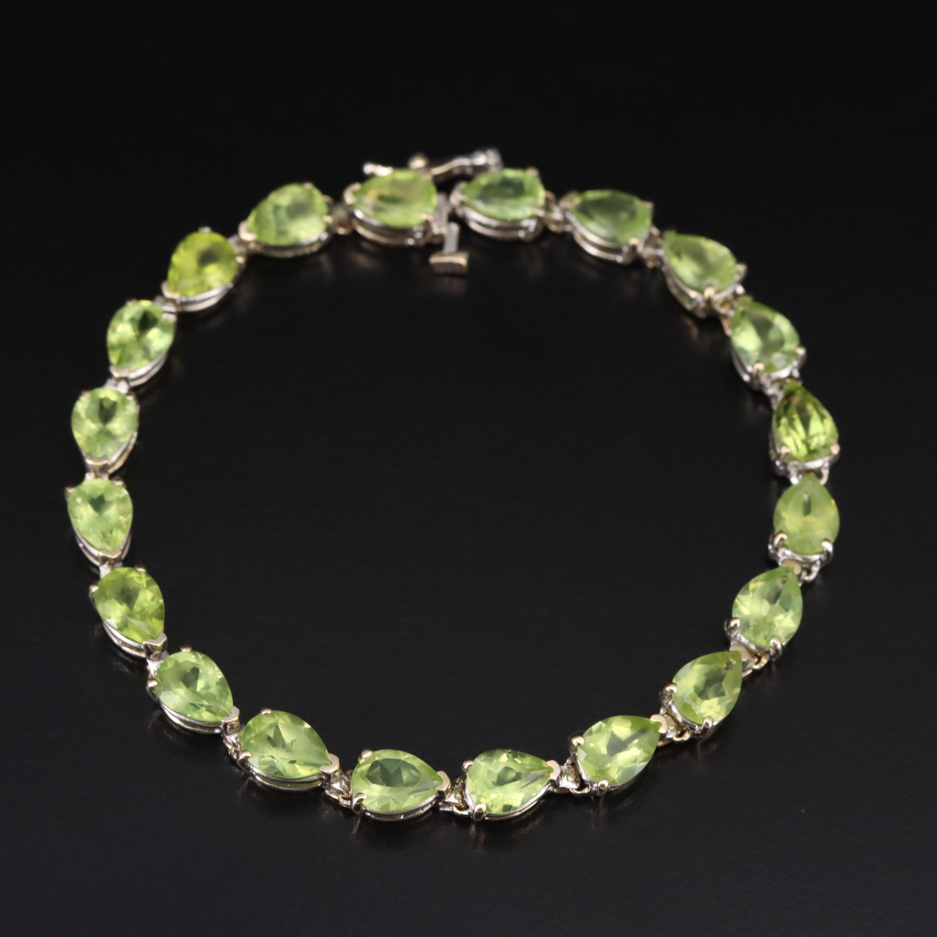 14K Peridot Bracelet