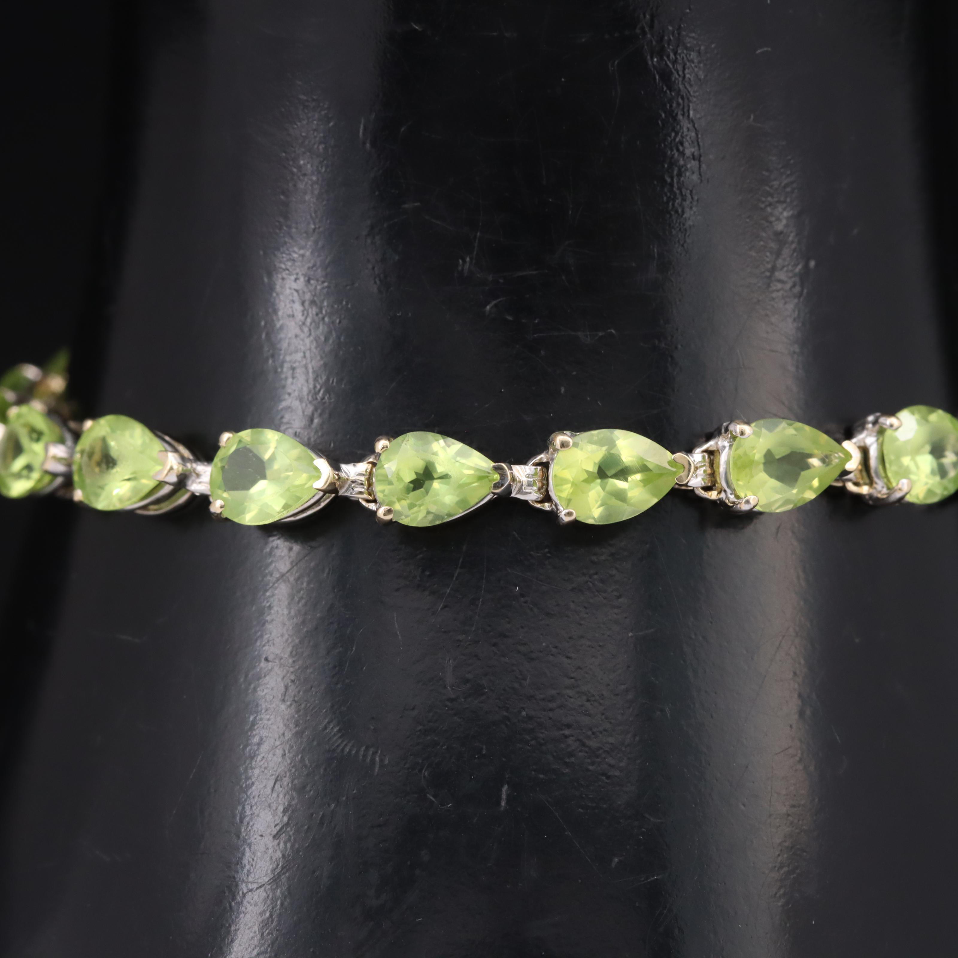 14K Peridot Bracelet