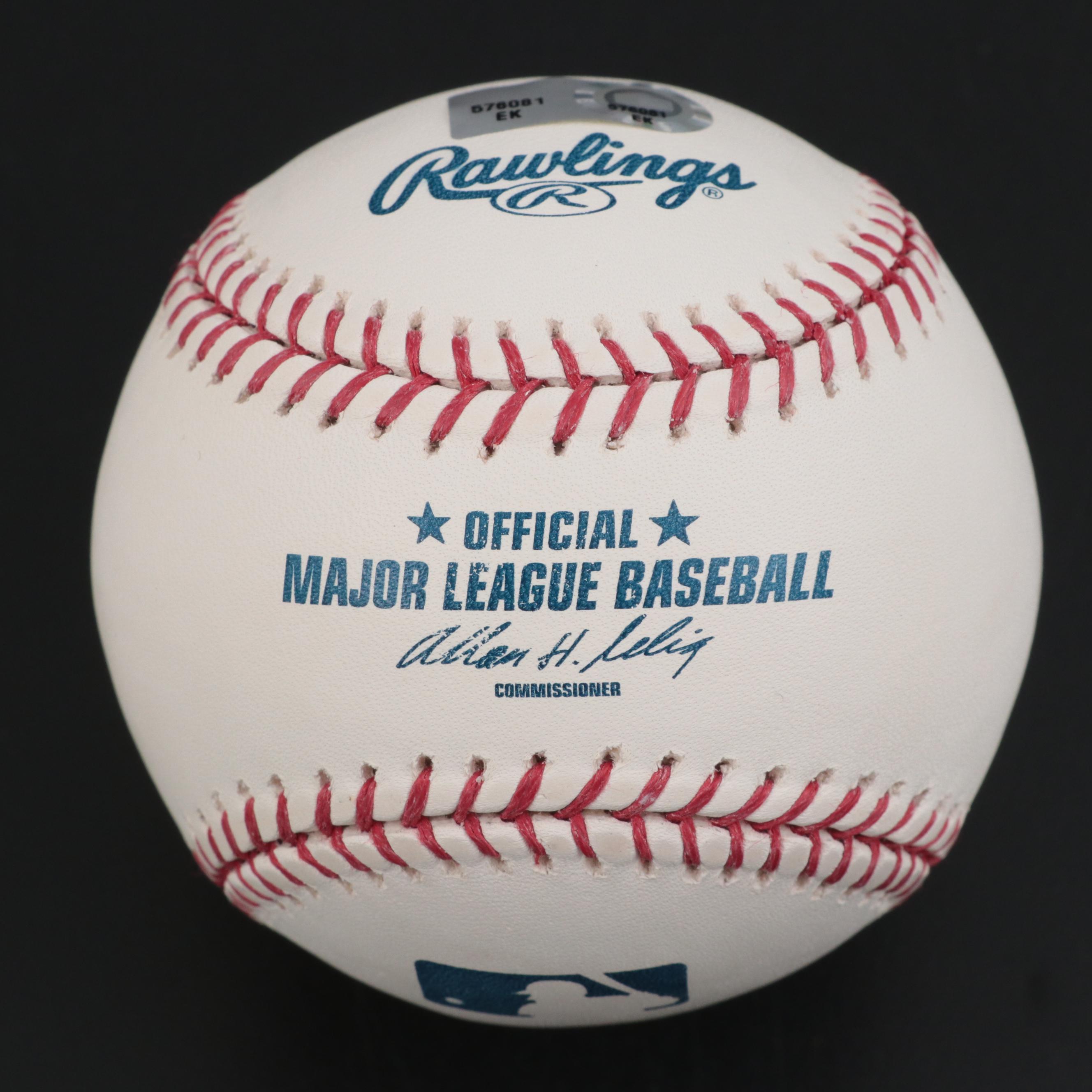 Roy Sievers, Jay Bruce and Kevin Youkilis Signed Rawlings Baseballs
