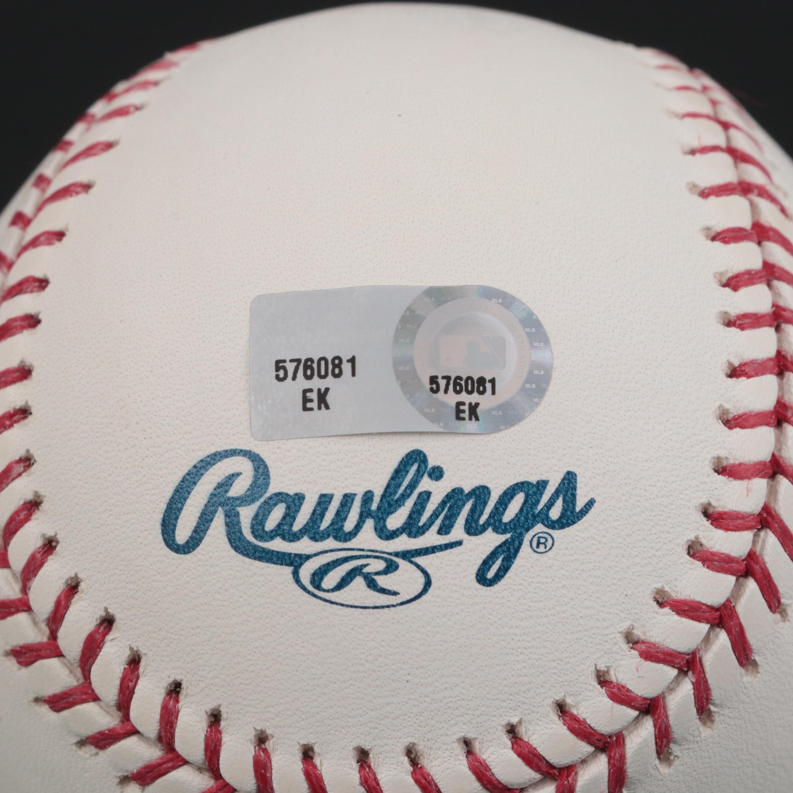 Roy Sievers, Jay Bruce and Kevin Youkilis Signed Rawlings Baseballs