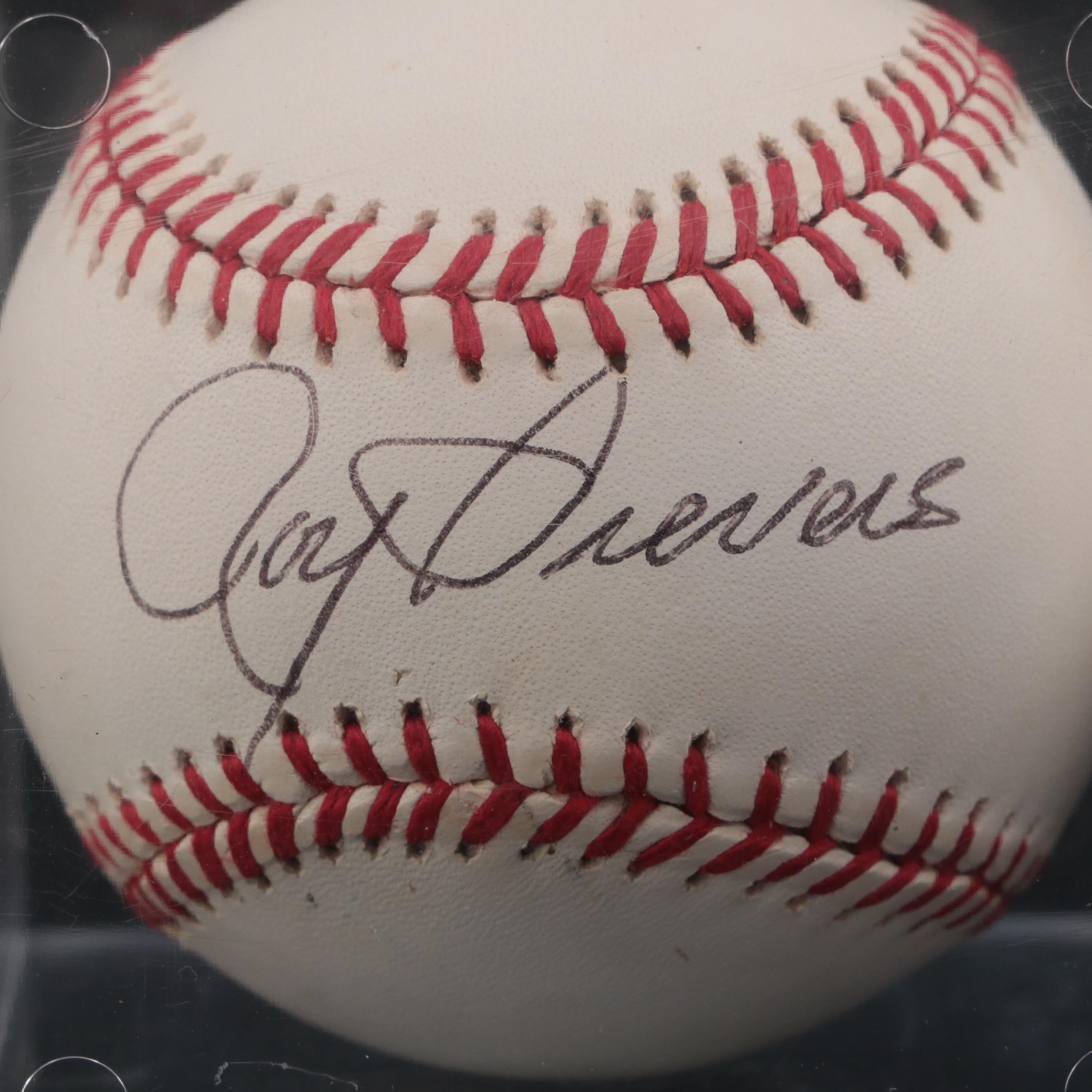 Roy Sievers, Jay Bruce and Kevin Youkilis Signed Rawlings Baseballs