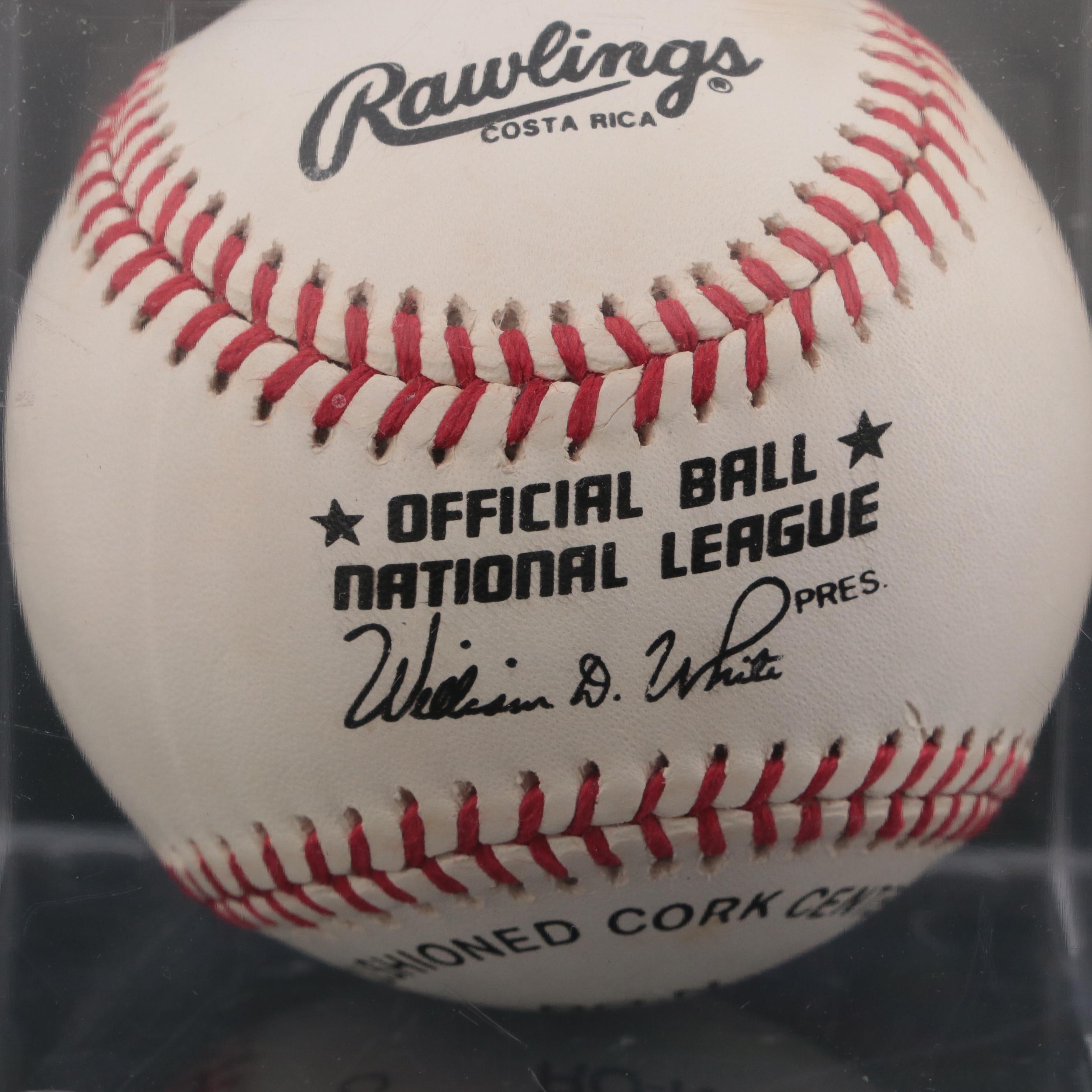 Roy Sievers, Jay Bruce and Kevin Youkilis Signed Rawlings Baseballs