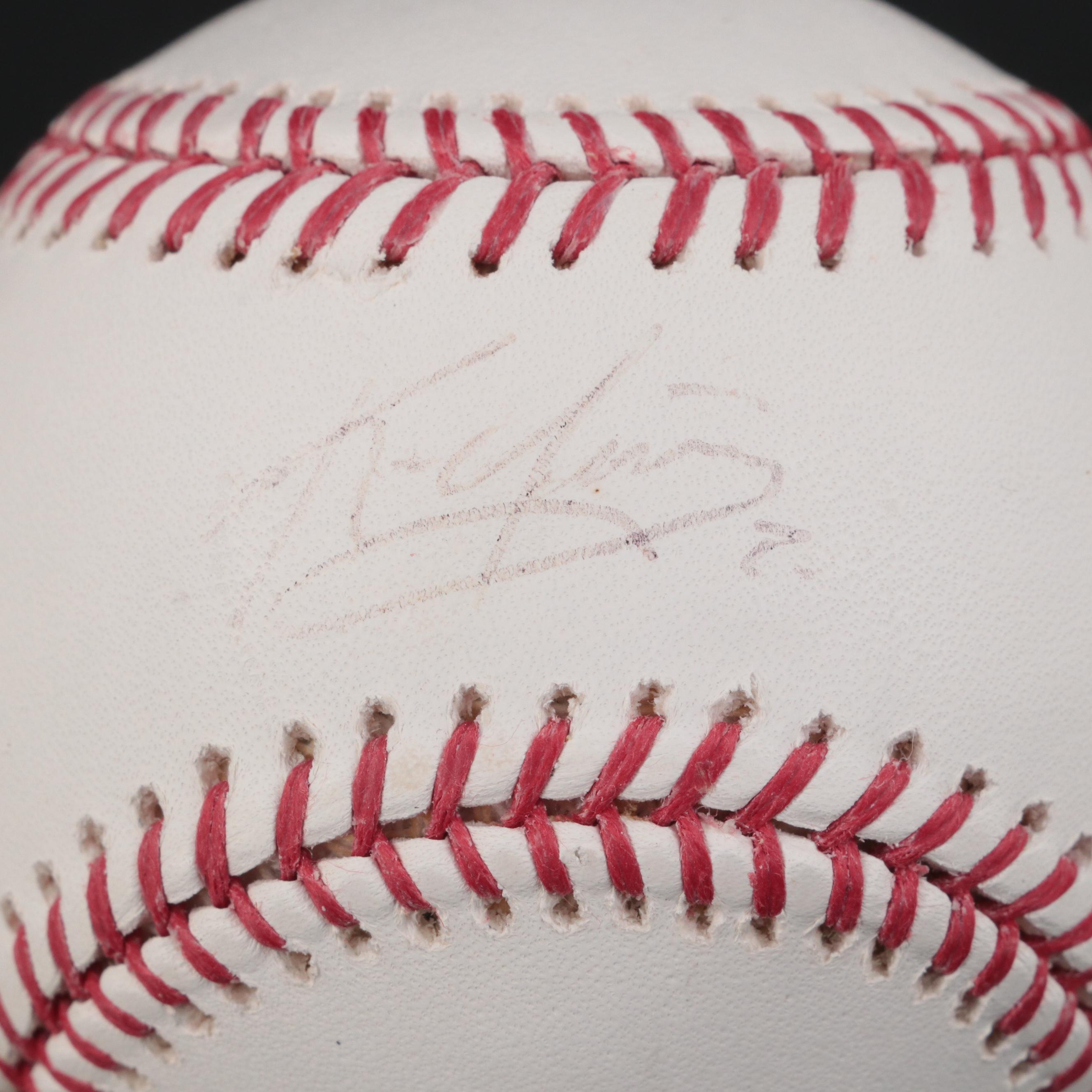 Roy Sievers, Jay Bruce and Kevin Youkilis Signed Rawlings Baseballs