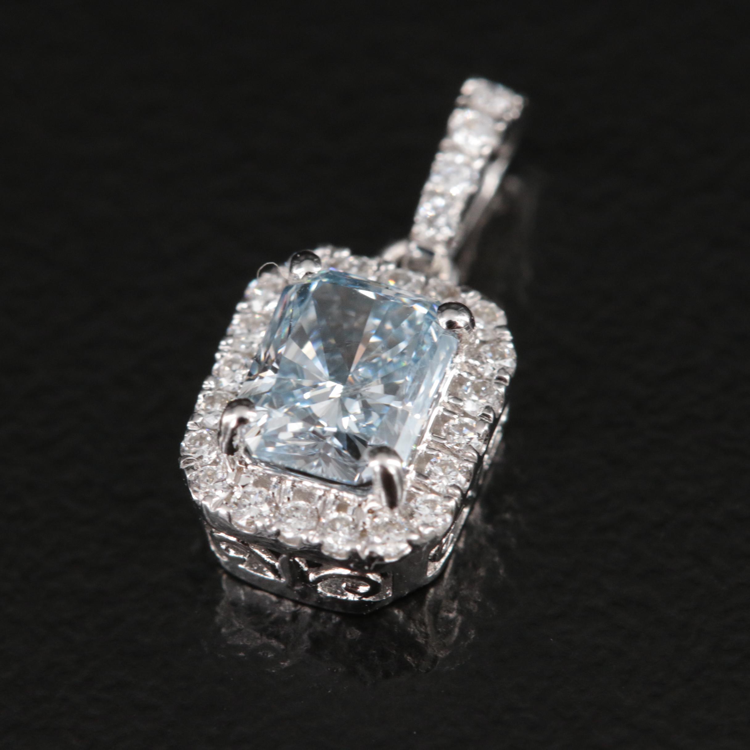 14K 0.60 CTW Lab Grown Diamon Pendant