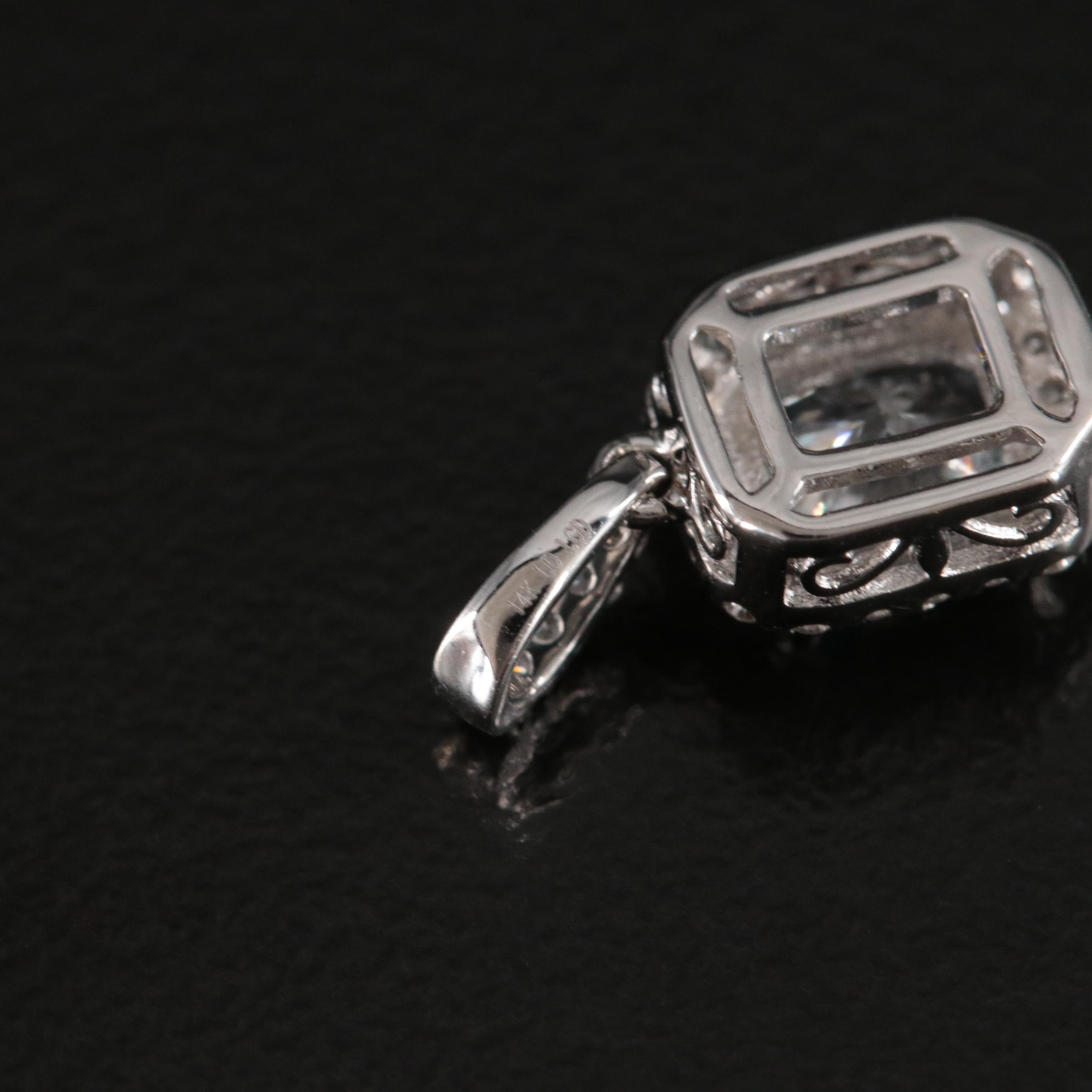 14K 0.60 CTW Lab Grown Diamon Pendant
