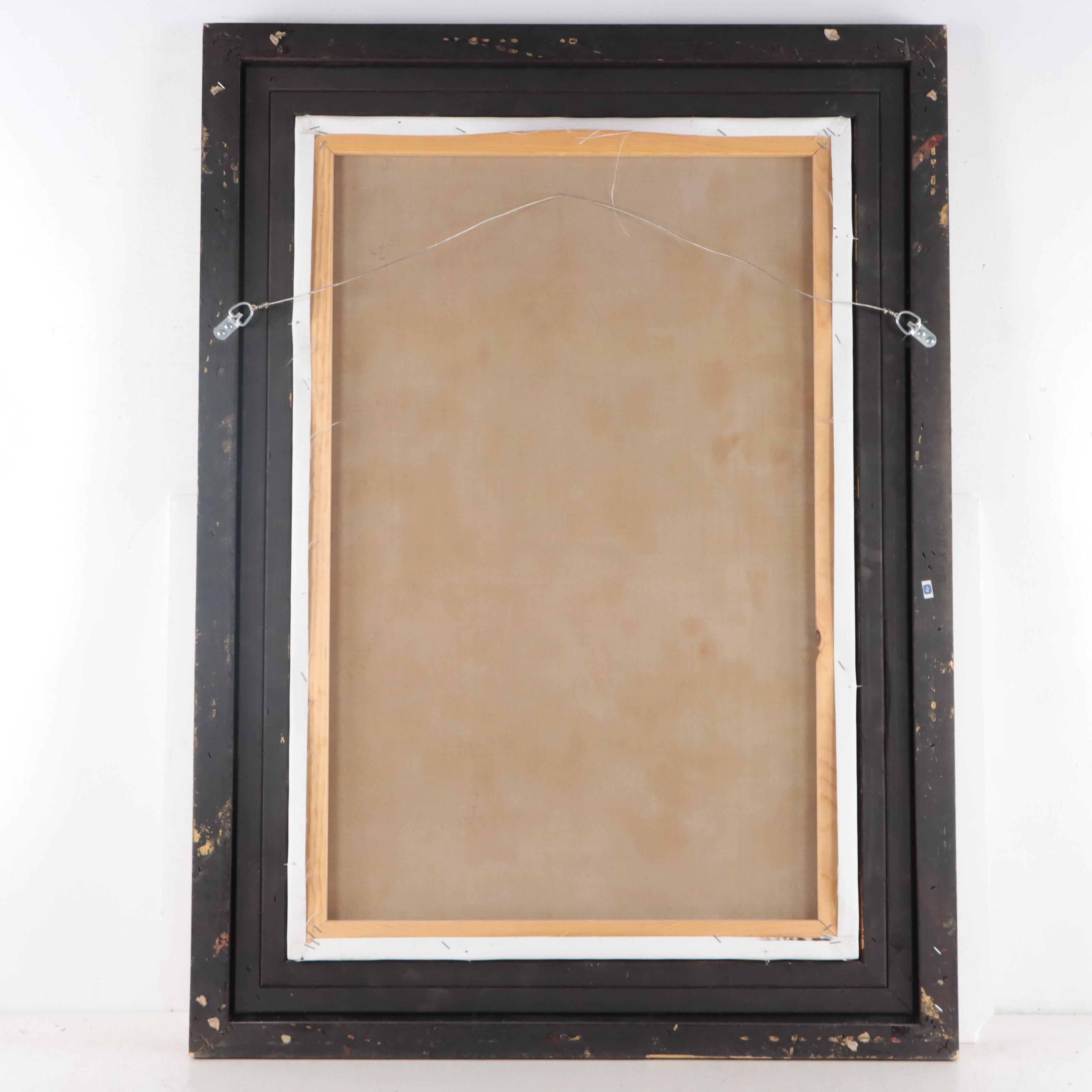 Abstract Geometric Oil Painting, Circa 2000