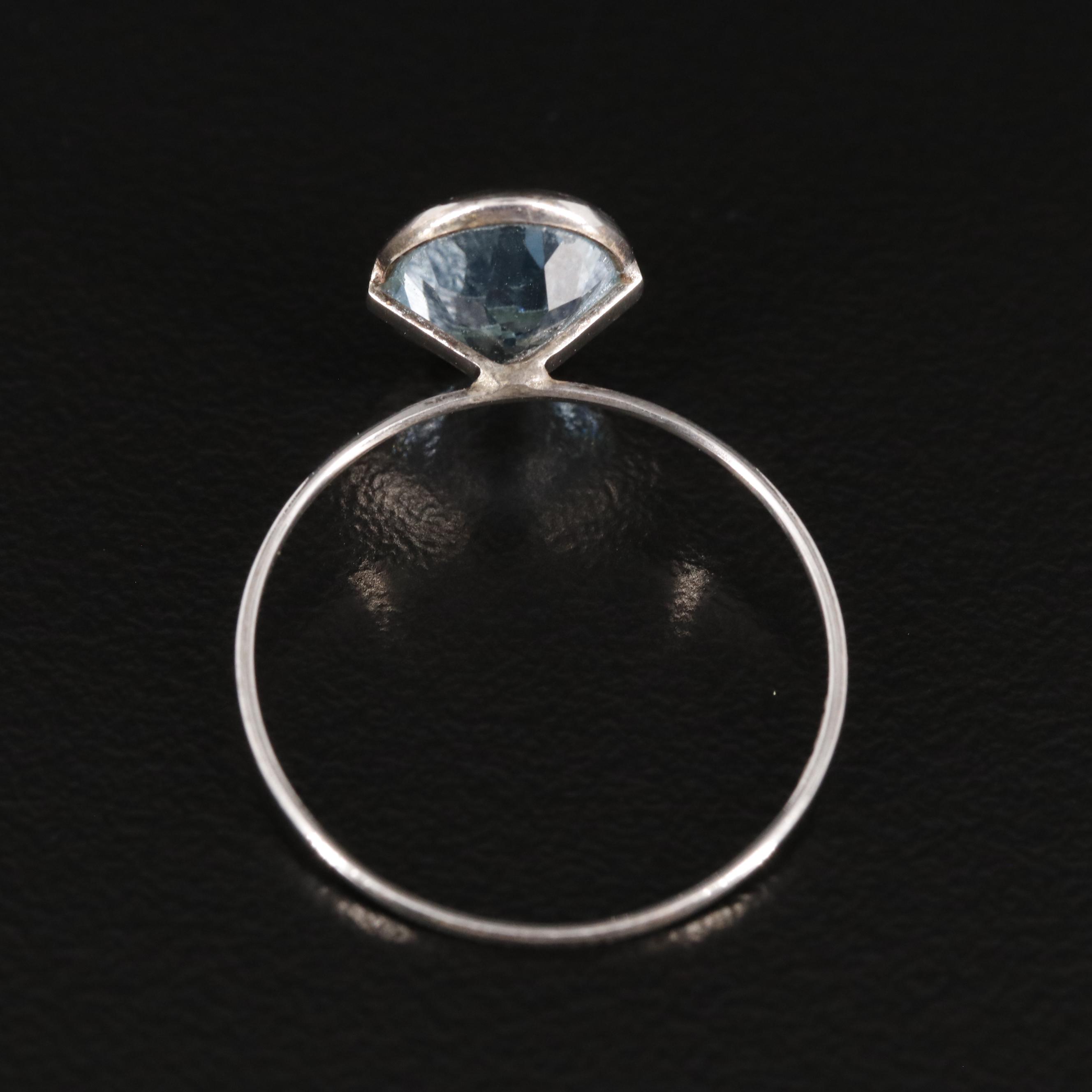 14K Blue Topaz Ring
