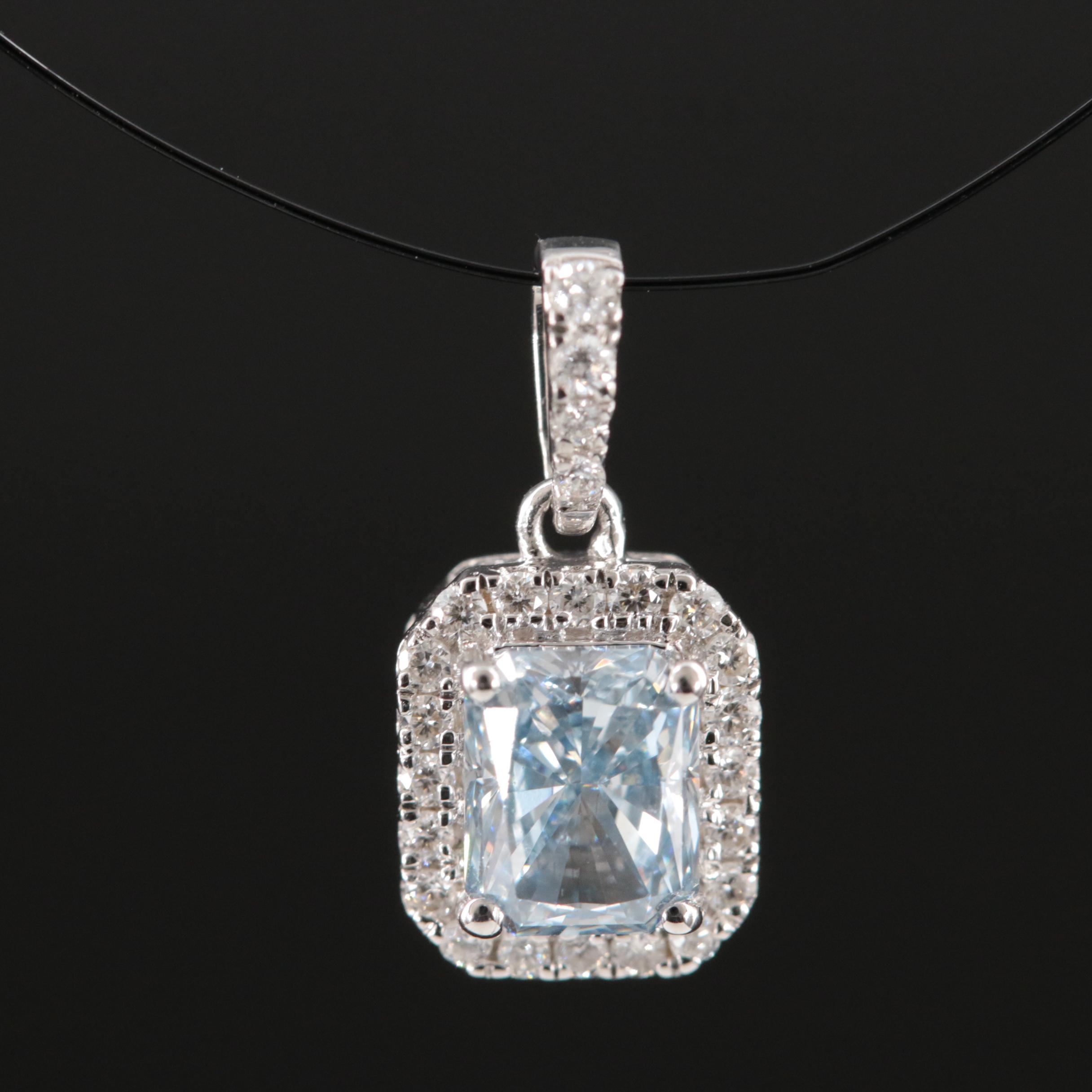 14K 0.60 CTW Lab Grown Diamond Pendant