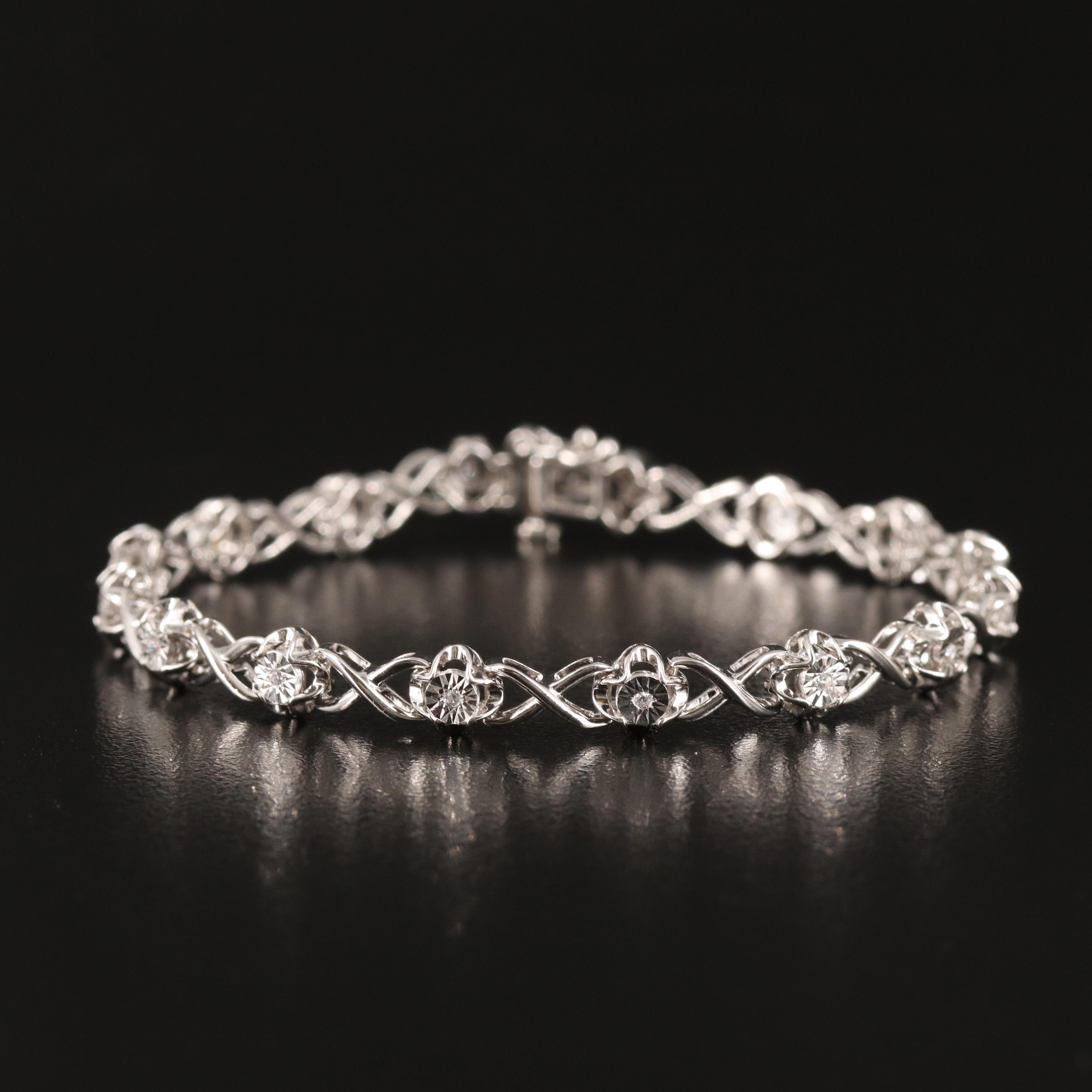 Sterling Cubic Zirconia Bracelet