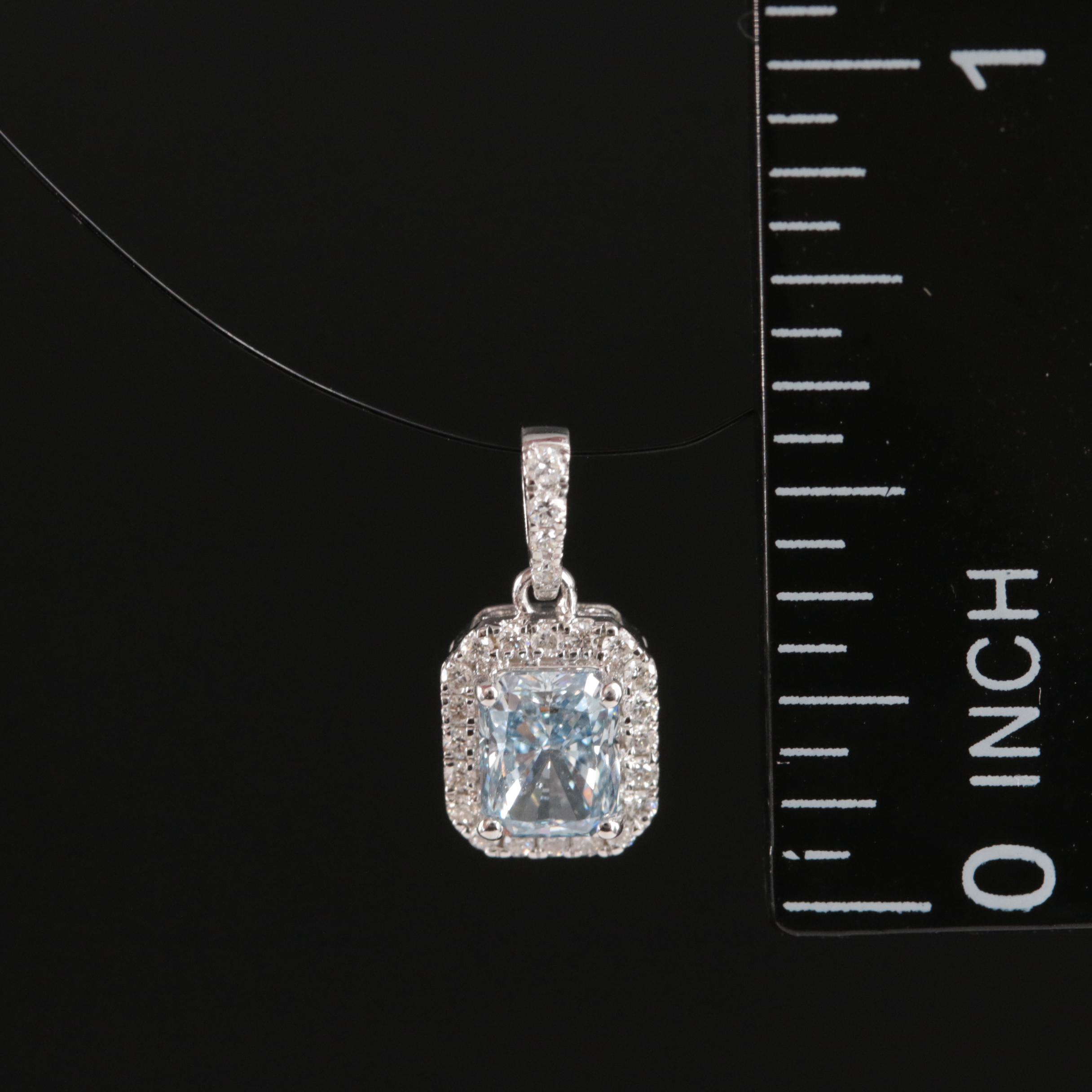 14K 0.60 CTW Lab Grown Diamond Pendant