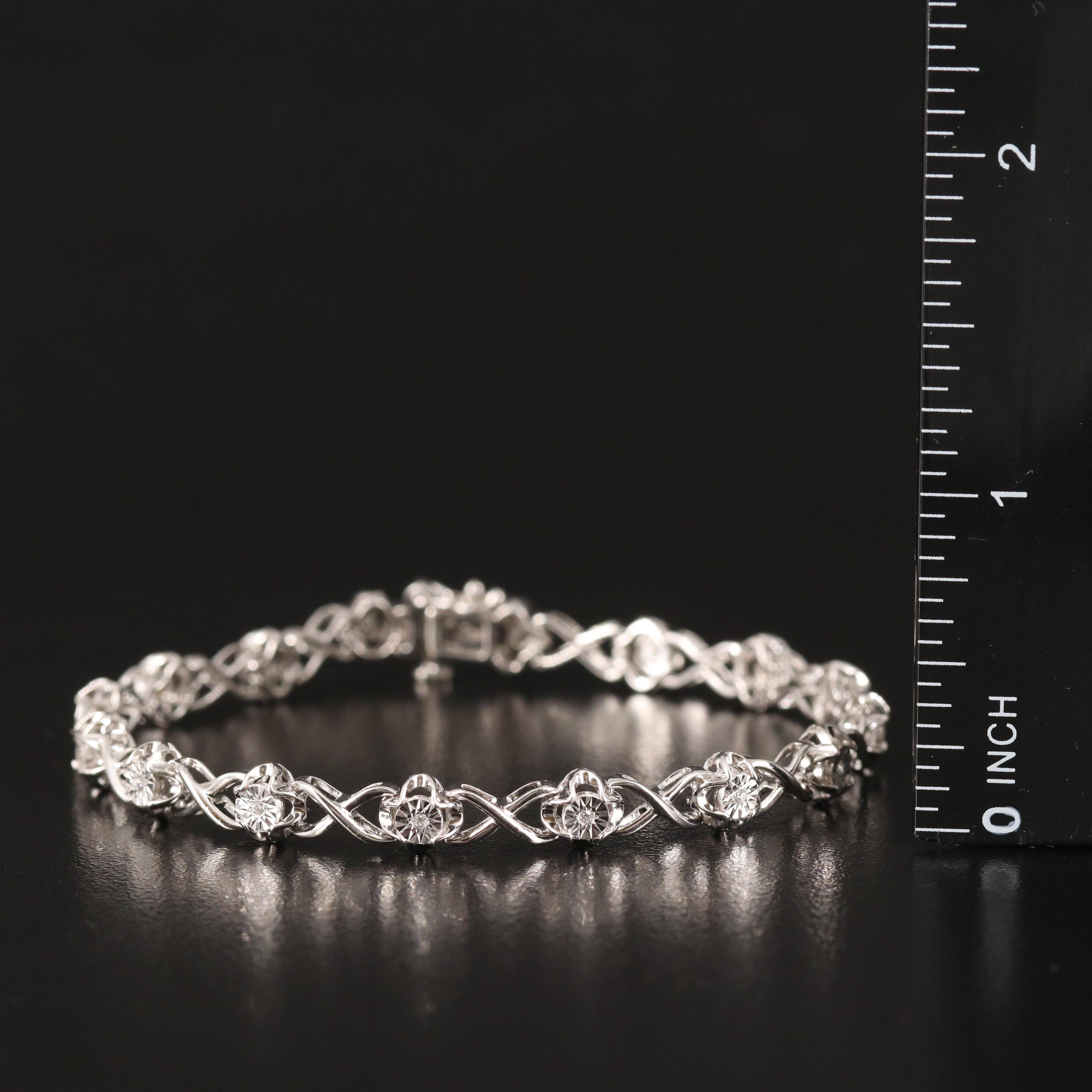 Sterling Cubic Zirconia Bracelet